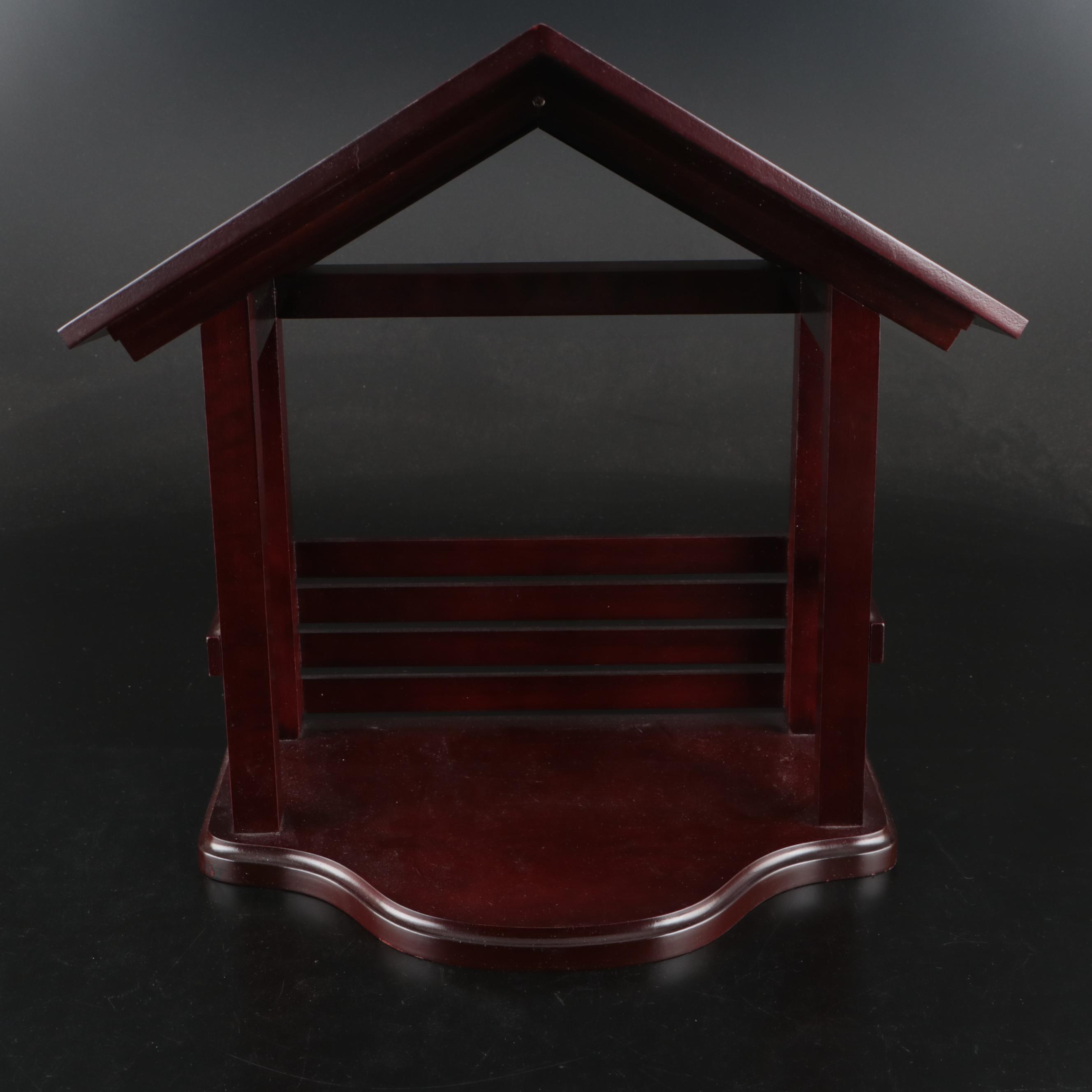 Lenox "China Jewels" Bone China Nativity Scene and Wooden Manger, With Boxes