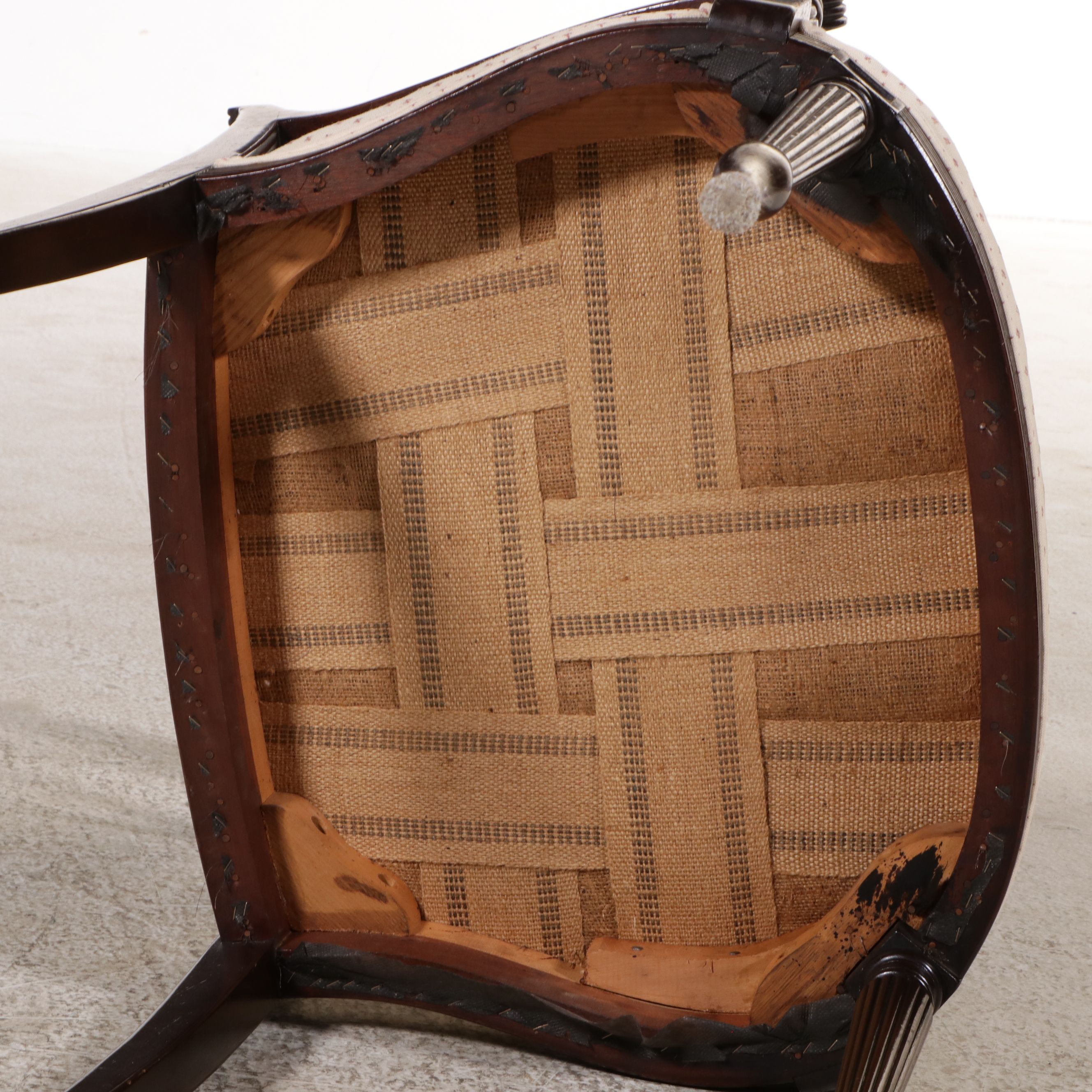 Regency Style Mahogany Finish Armchair, Early to Mid-20th Century