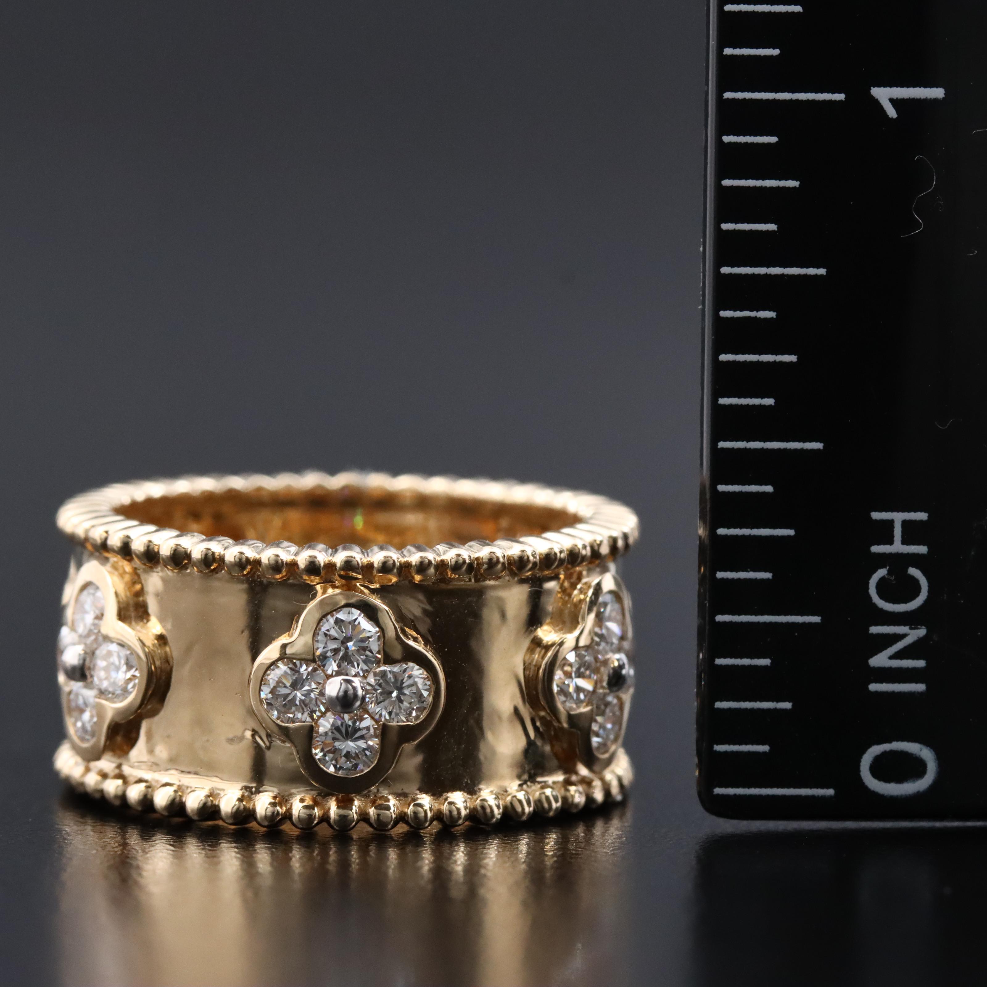 14K 1.68 CTW Lab Grown Diamond Quatrefoil Band