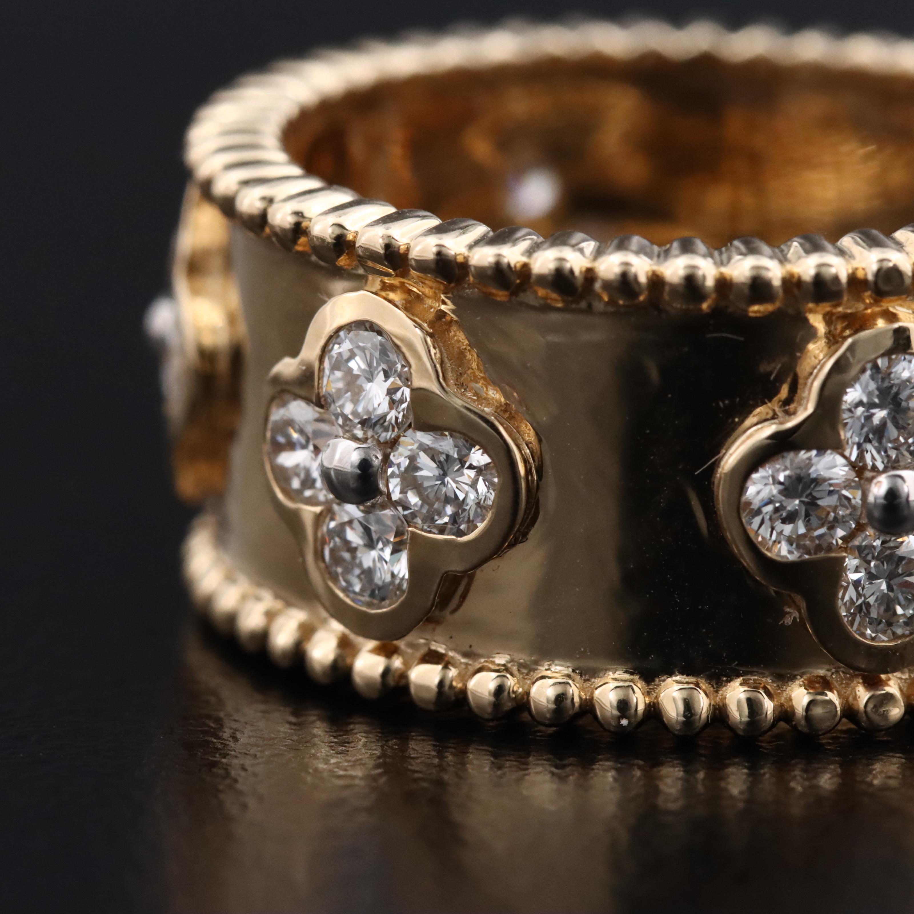 14K 1.68 CTW Lab Grown Diamond Quatrefoil Band