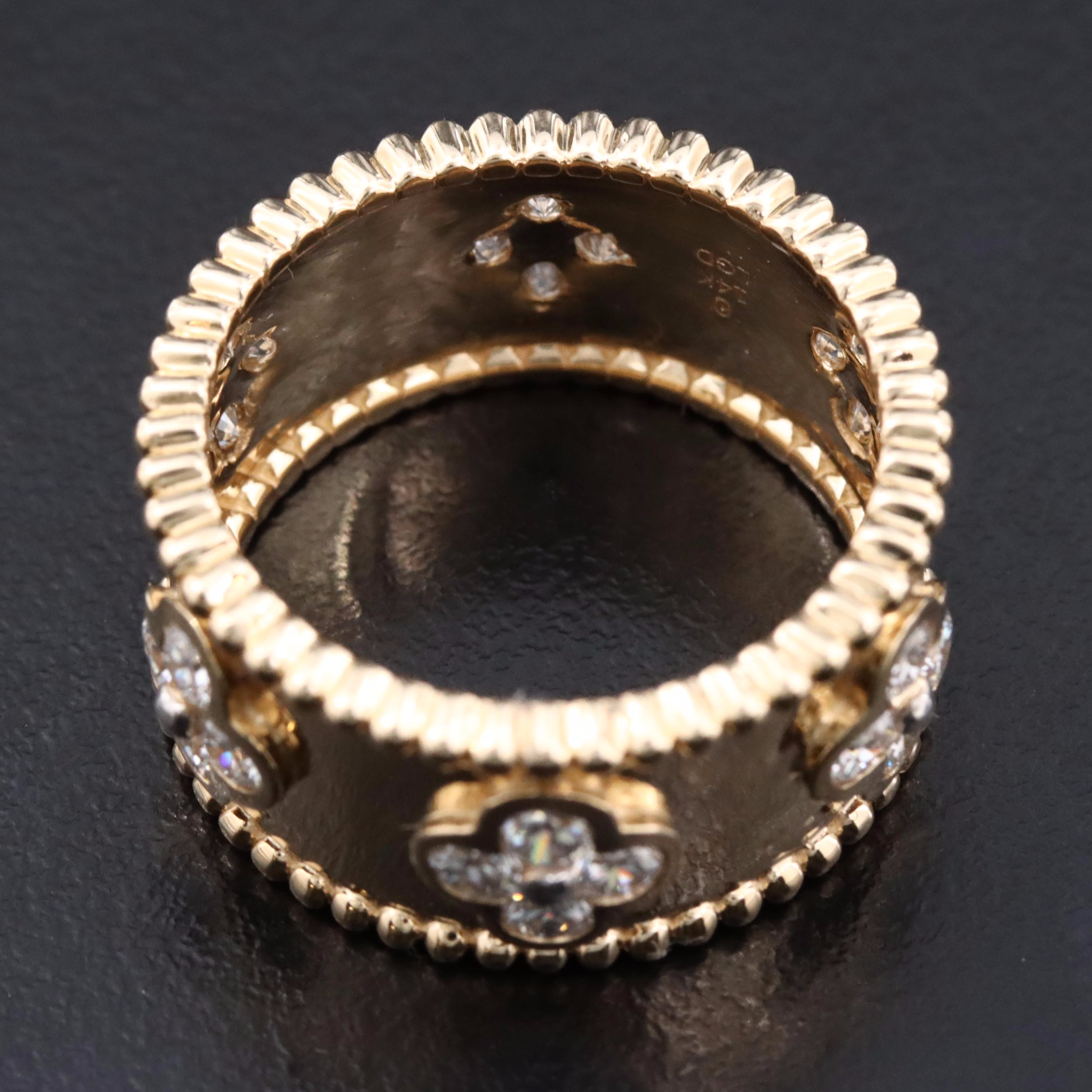 14K 1.68 CTW Lab Grown Diamond Quatrefoil Band