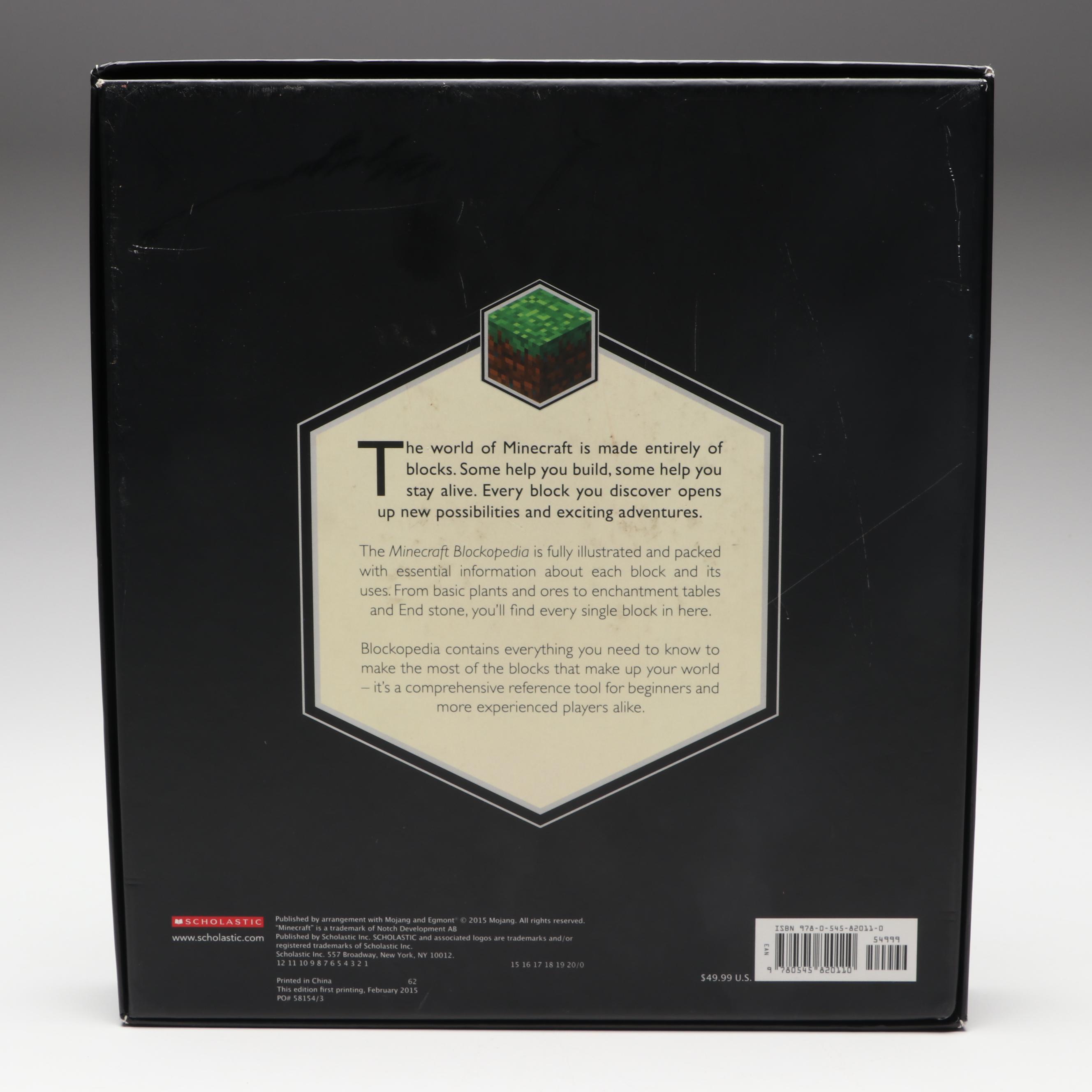 First Printing "Minecraft Blockopedia" by Mojang, 2015
