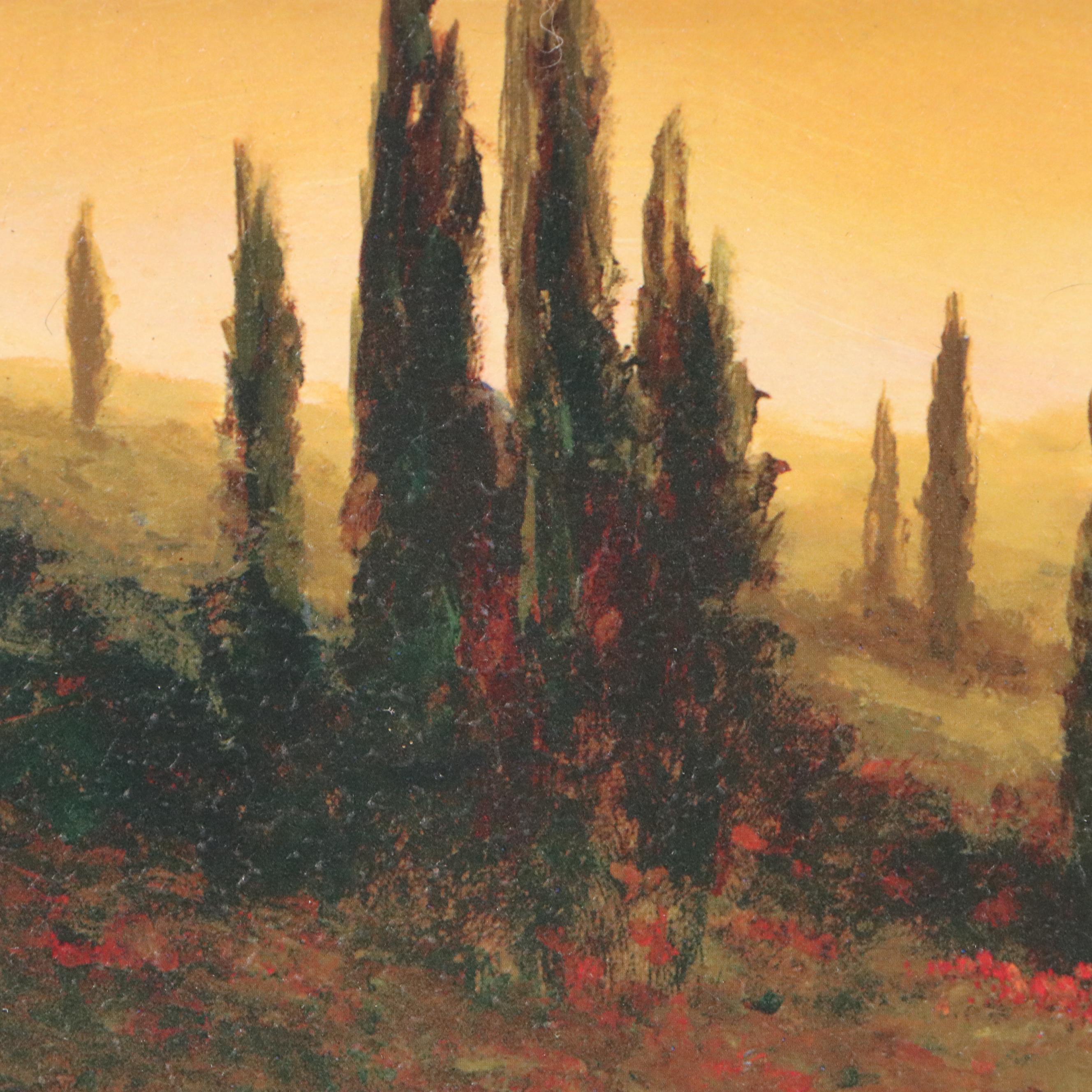 Ron Brannon Acrylic Painting of Gollum Over Found Landscape, 2025