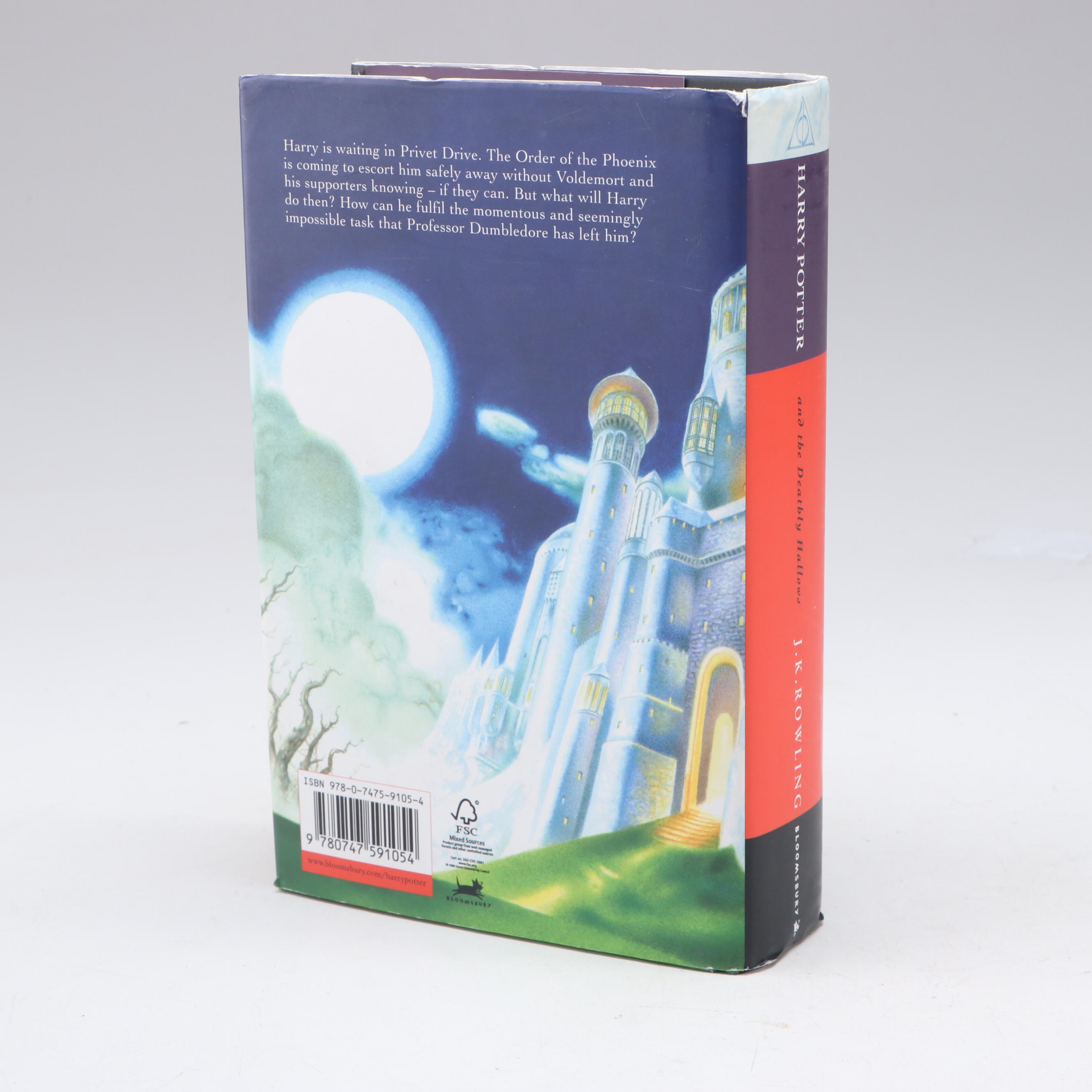 First UK Edition "Harry Potter and the Deathly Hallows" by J. K. Rowling, 2007