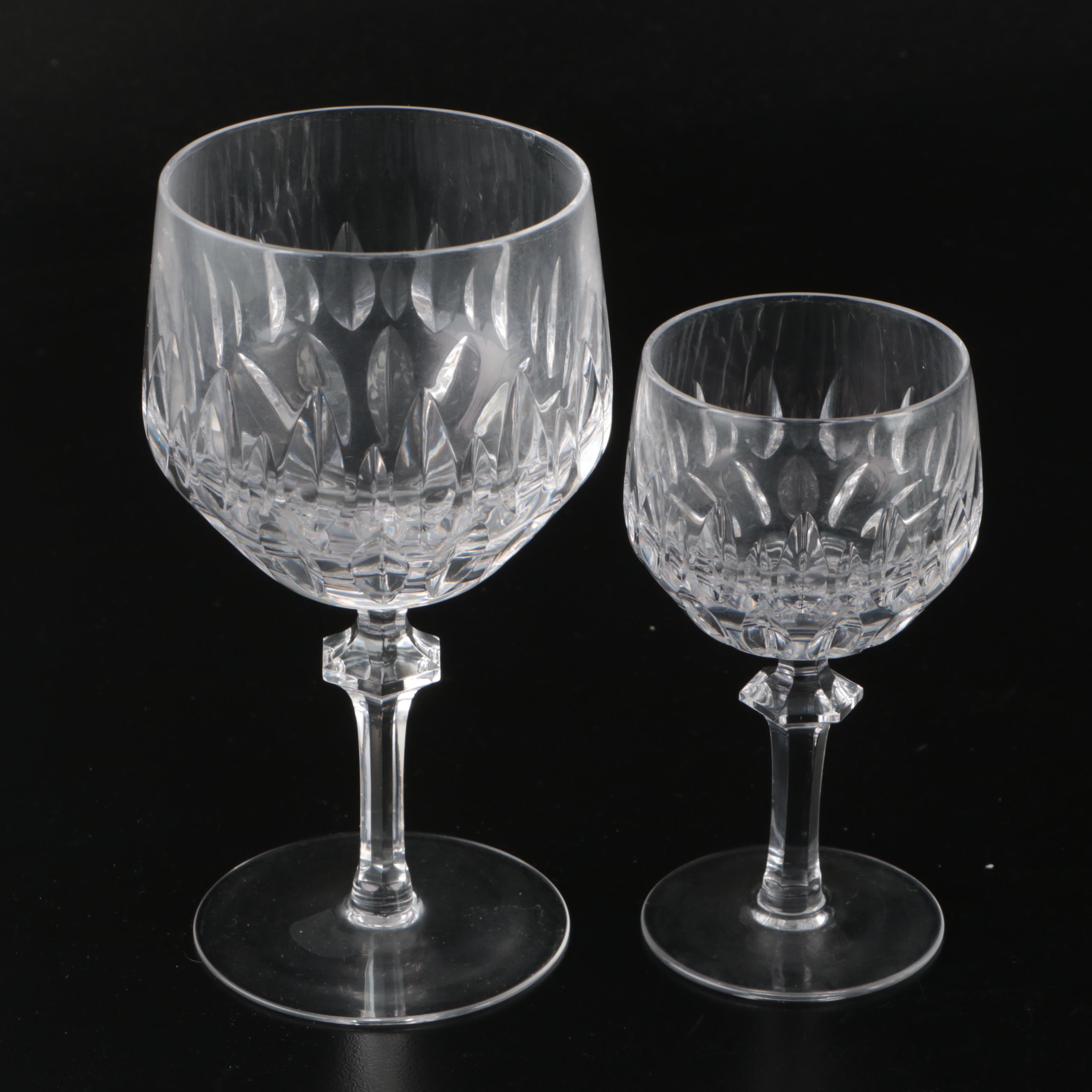 Crystal Wine and Cordial Glasses