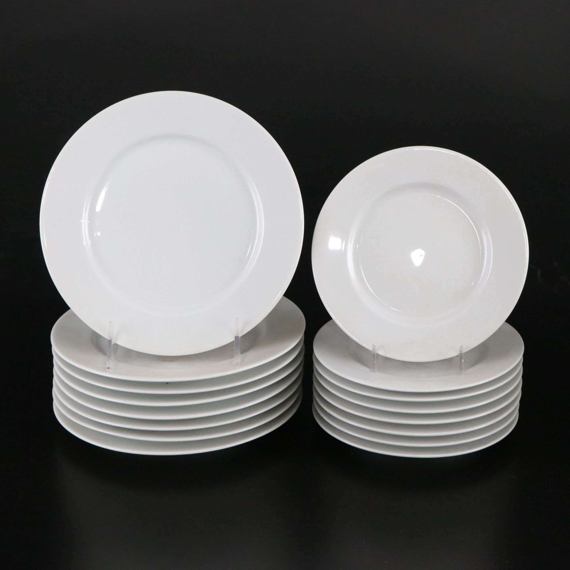 Portuguese Block Spal "Lisboa White" Dinnerware Set for Eight with Extras