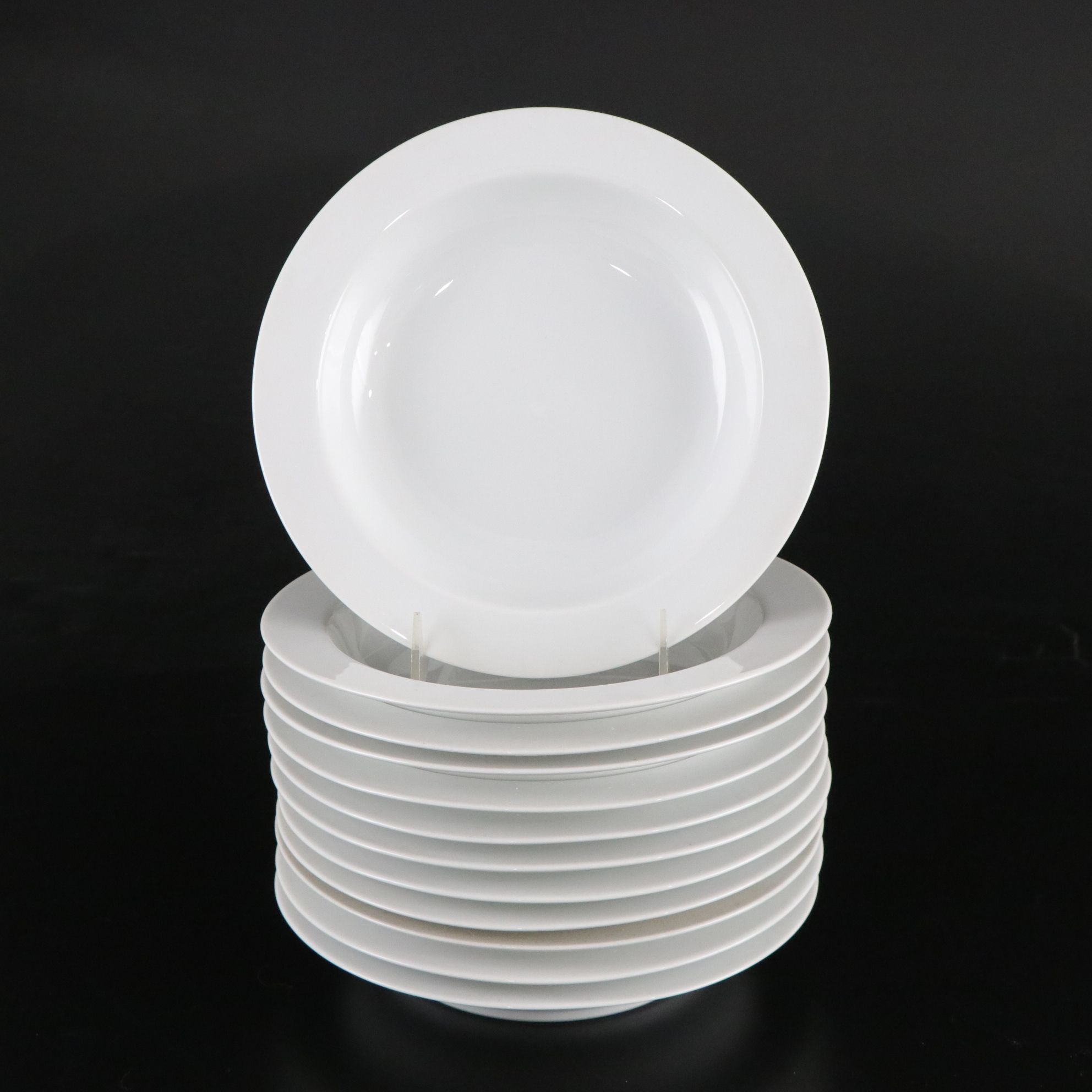 Portuguese Block Spal "Lisboa White" Dinnerware Set for Eight with Extras