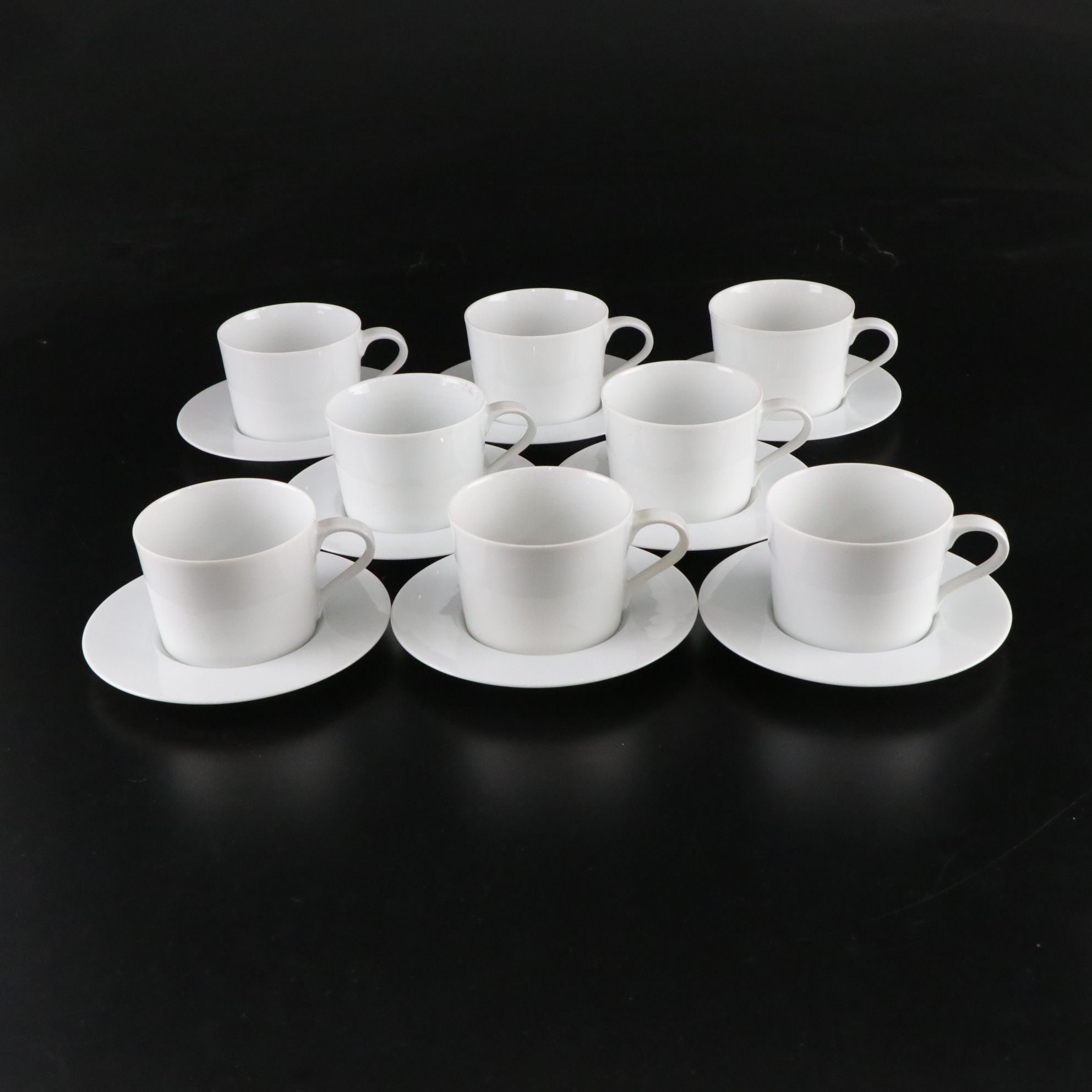 Portuguese Block Spal "Lisboa White" Dinnerware Set for Eight with Extras