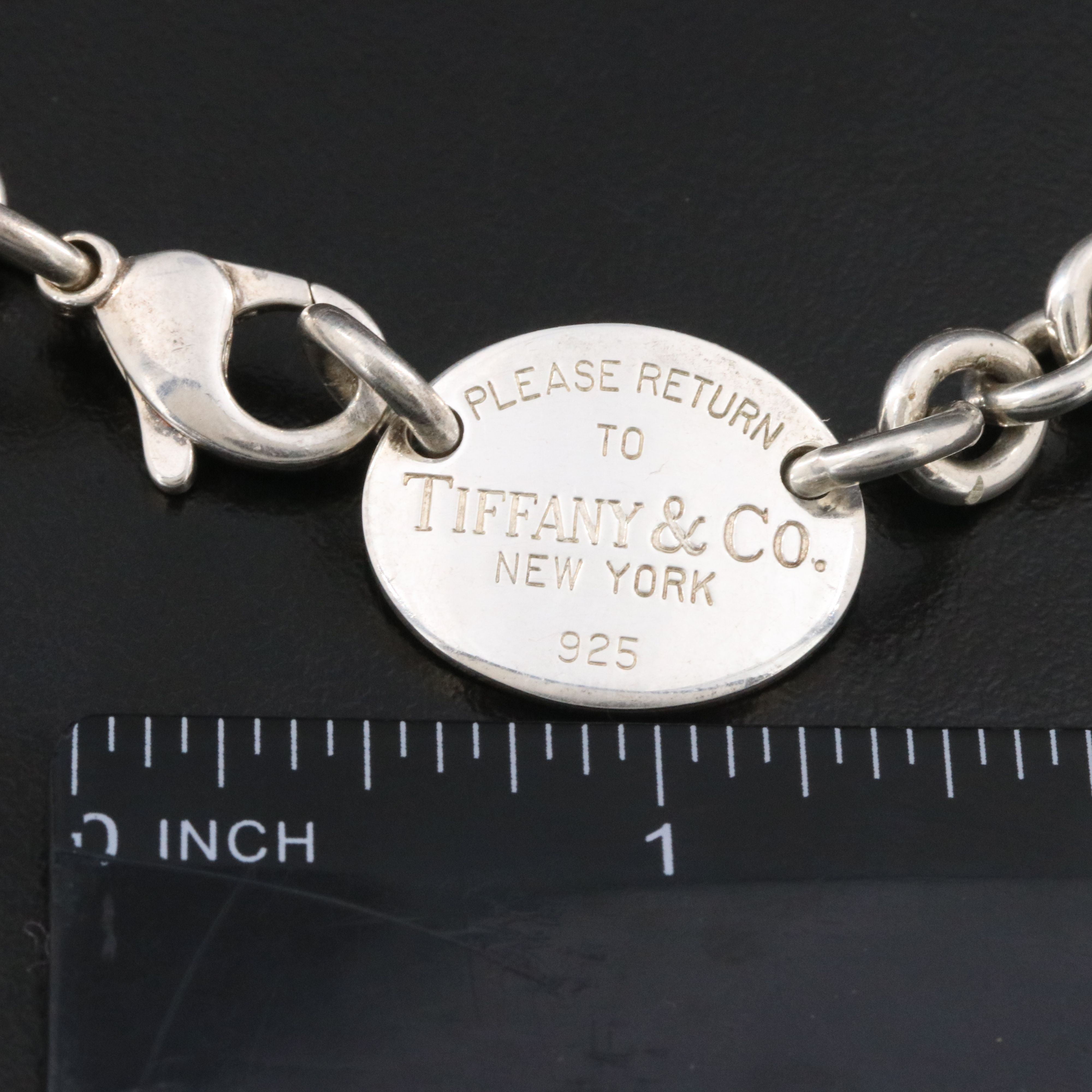 Tiffany & Co. Return to Tiffany Sterling Oval Tag Choker