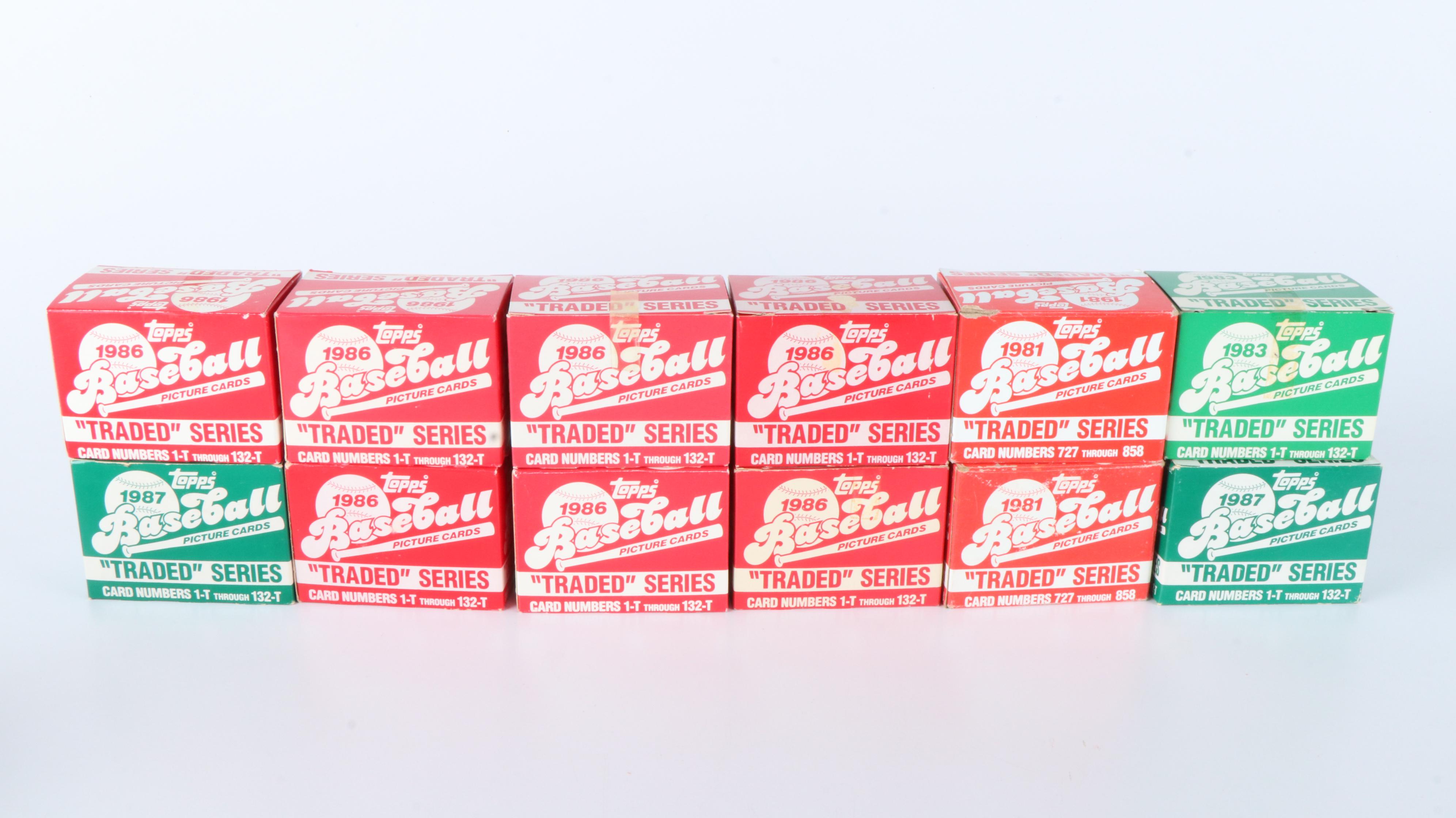 1980s Topps and Fleer Baseball Cards, Reds Memorabilia