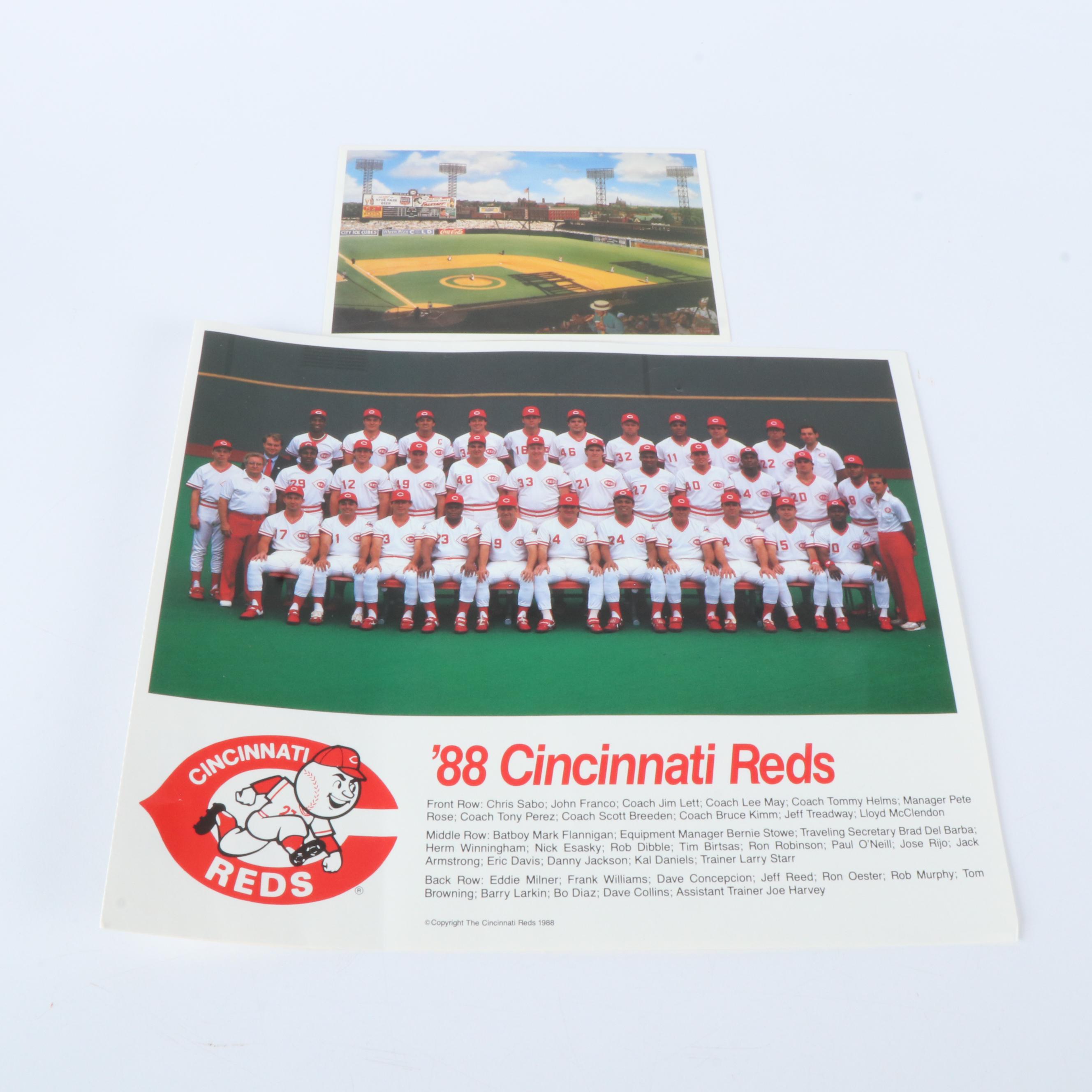 1980s Topps and Fleer Baseball Cards, Reds Memorabilia