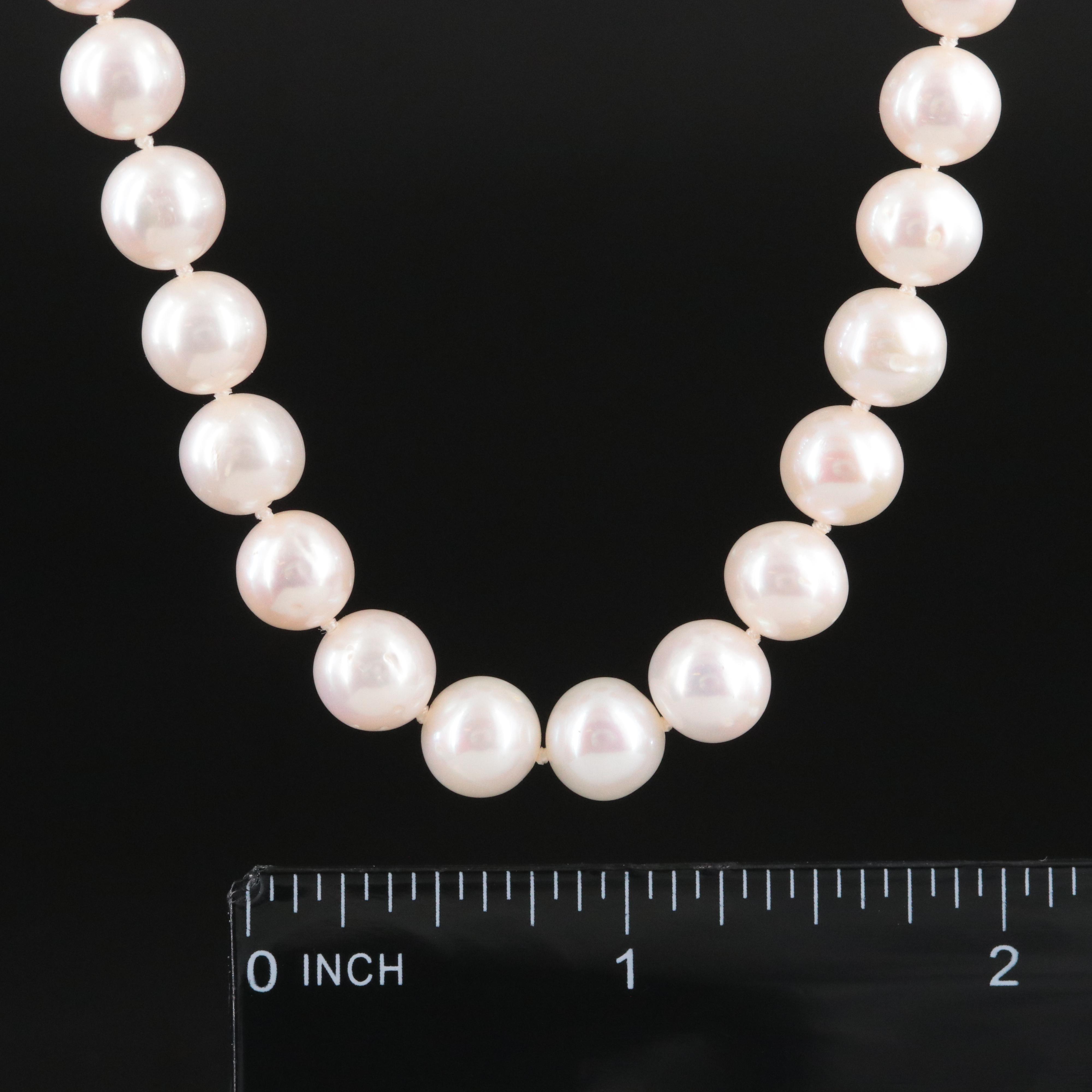 Pearl Necklace with 18K Clasp