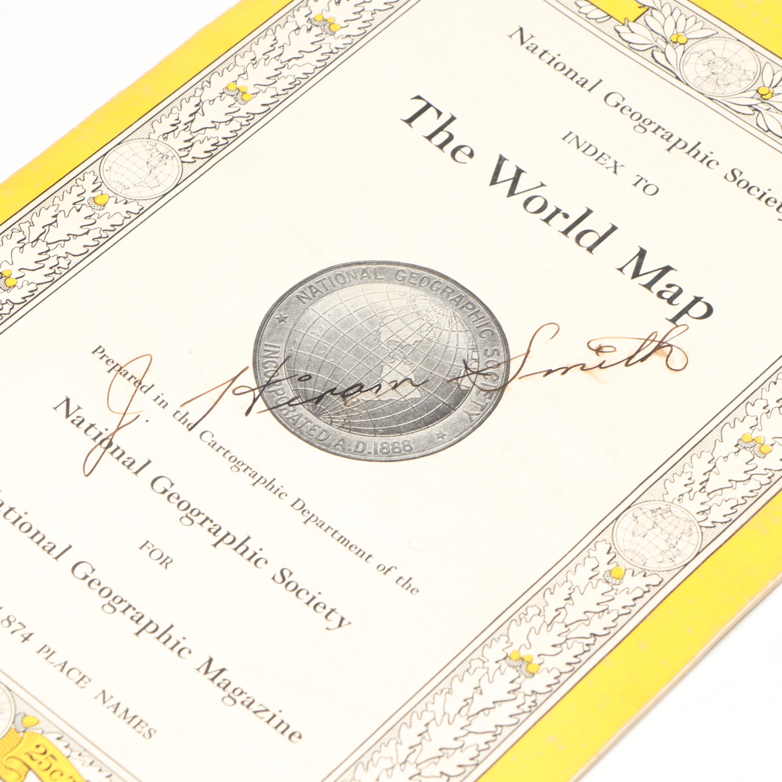 National Geographic Society World Maps Collection, Mid-20th Century