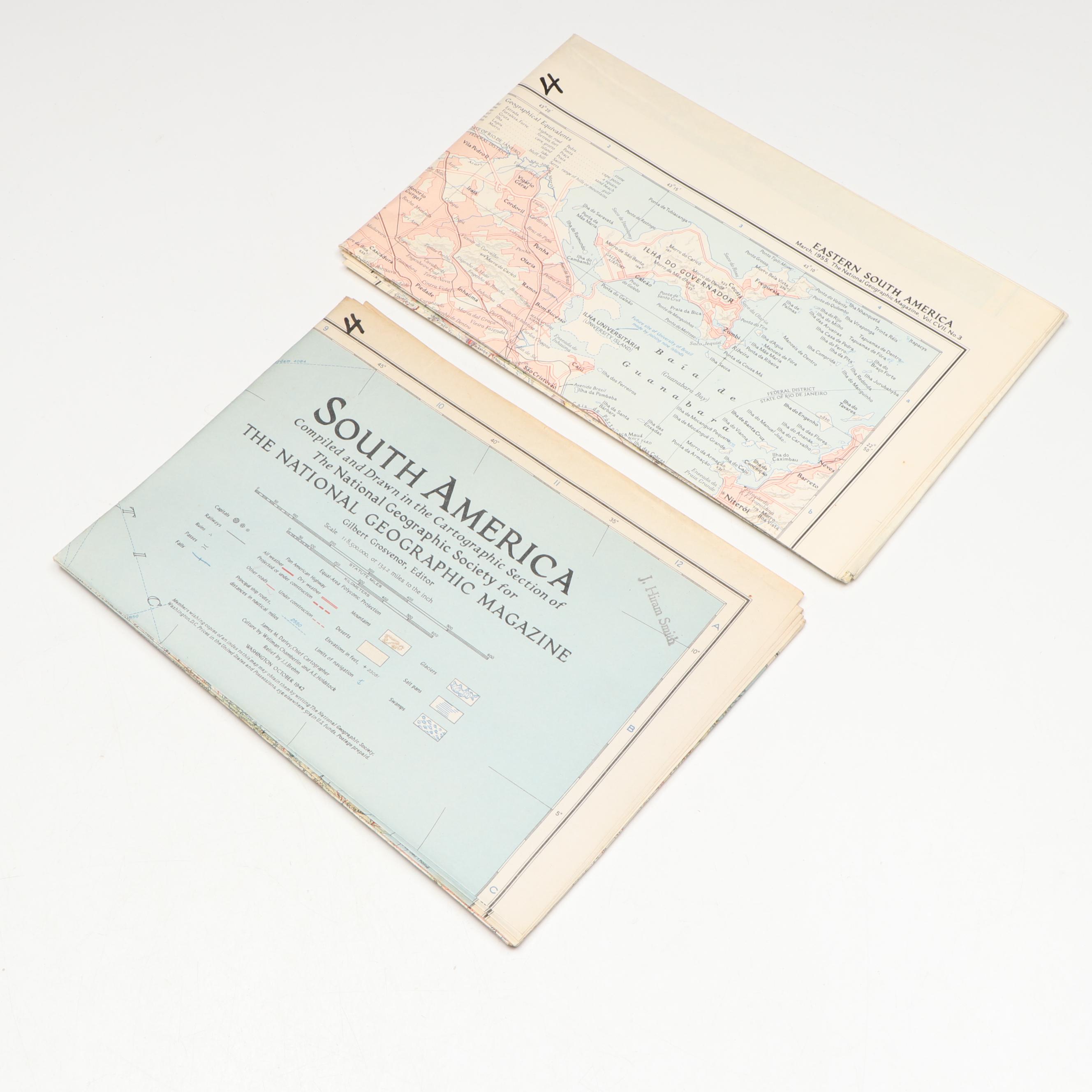 National Geographic Society World Maps Collection, Mid-20th Century