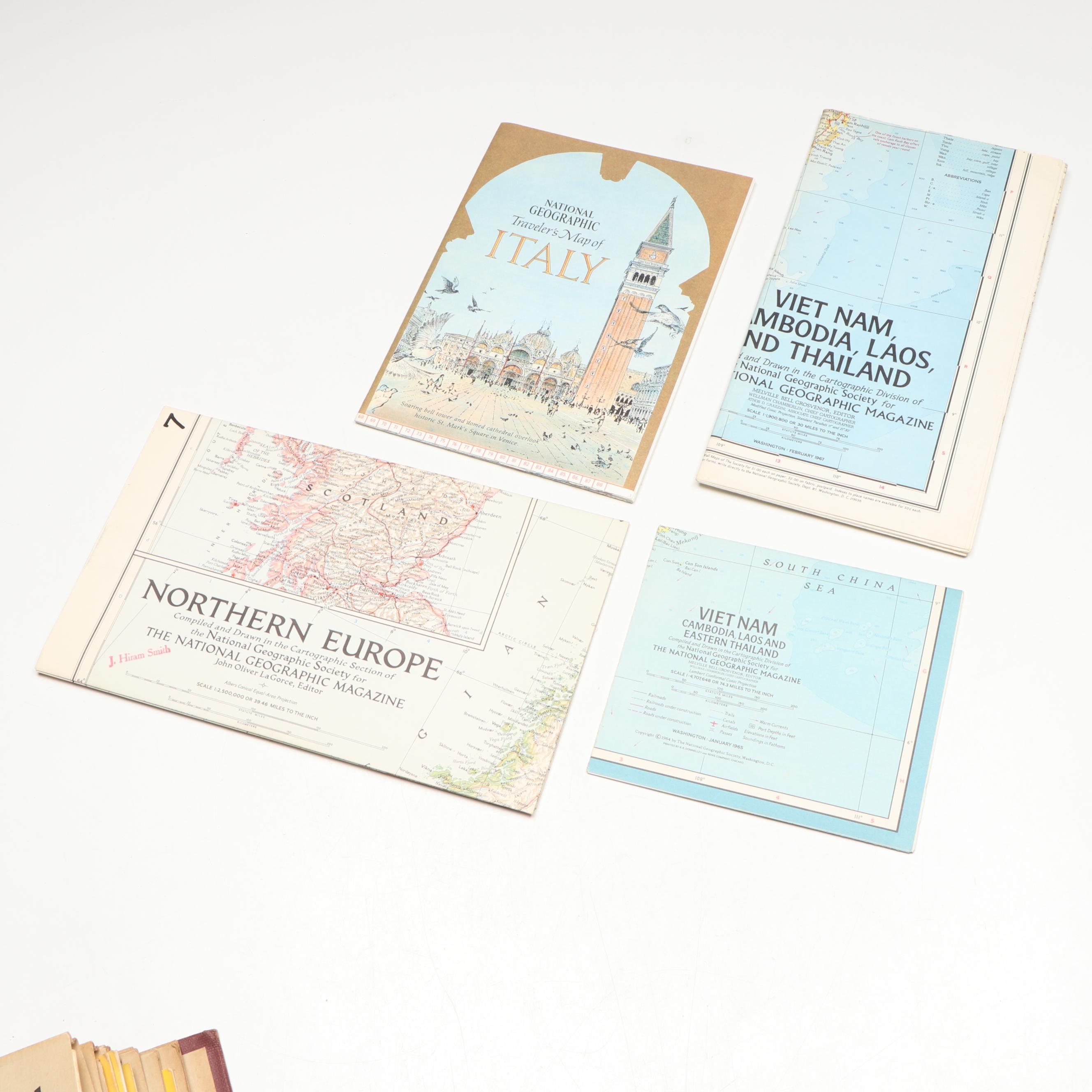 National Geographic Society World Maps Collection, Mid-20th Century