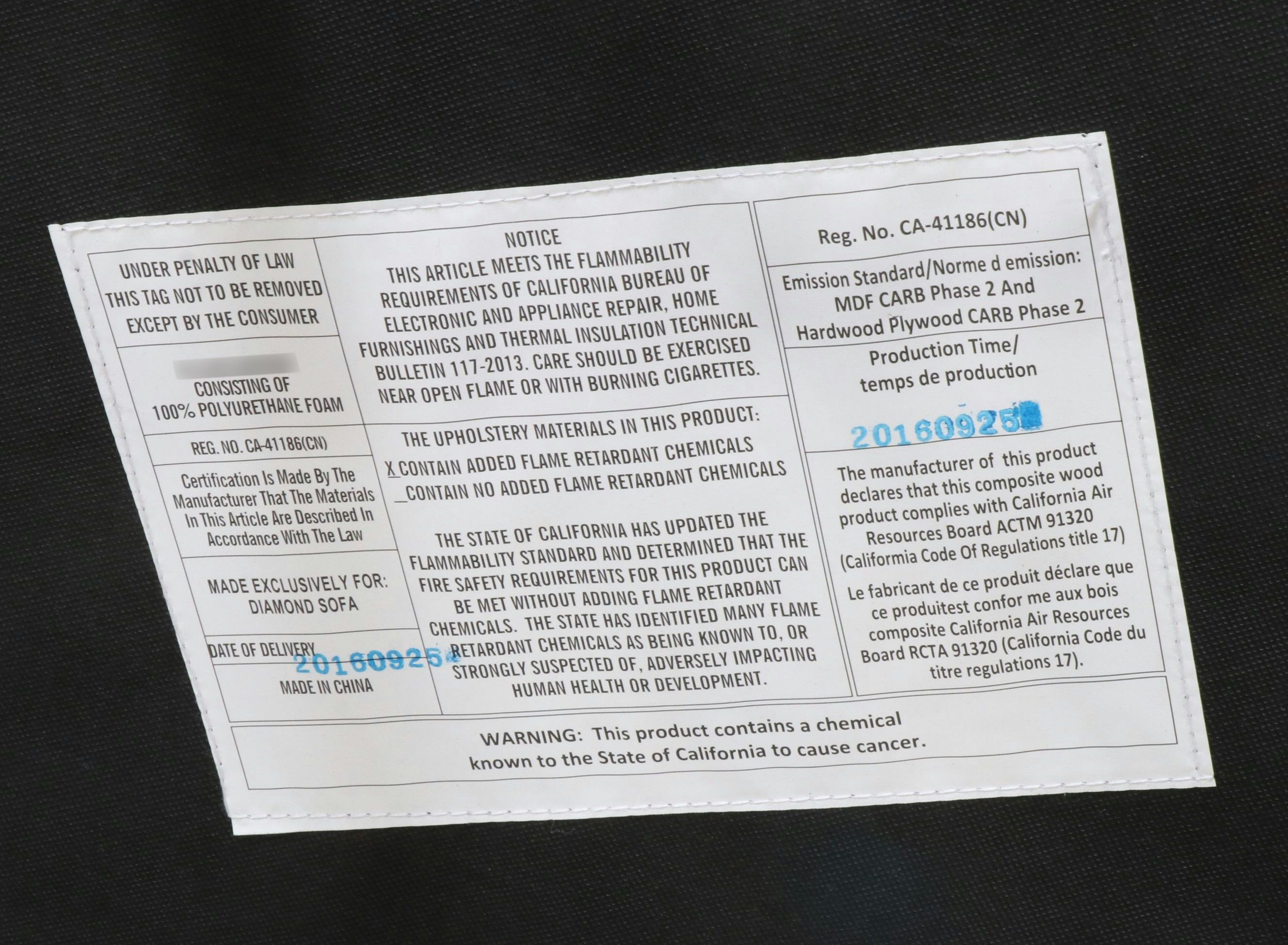 Diamond Sofa Contemporary Faux Leather Footstool