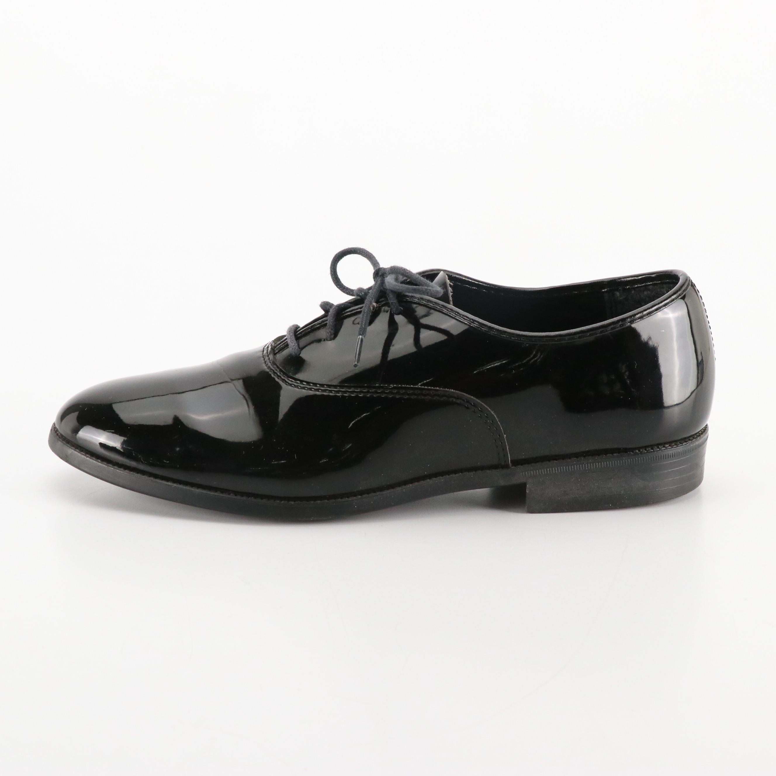 Men's Barclay Vintage Black Patent Leather Dress Shoes in Box