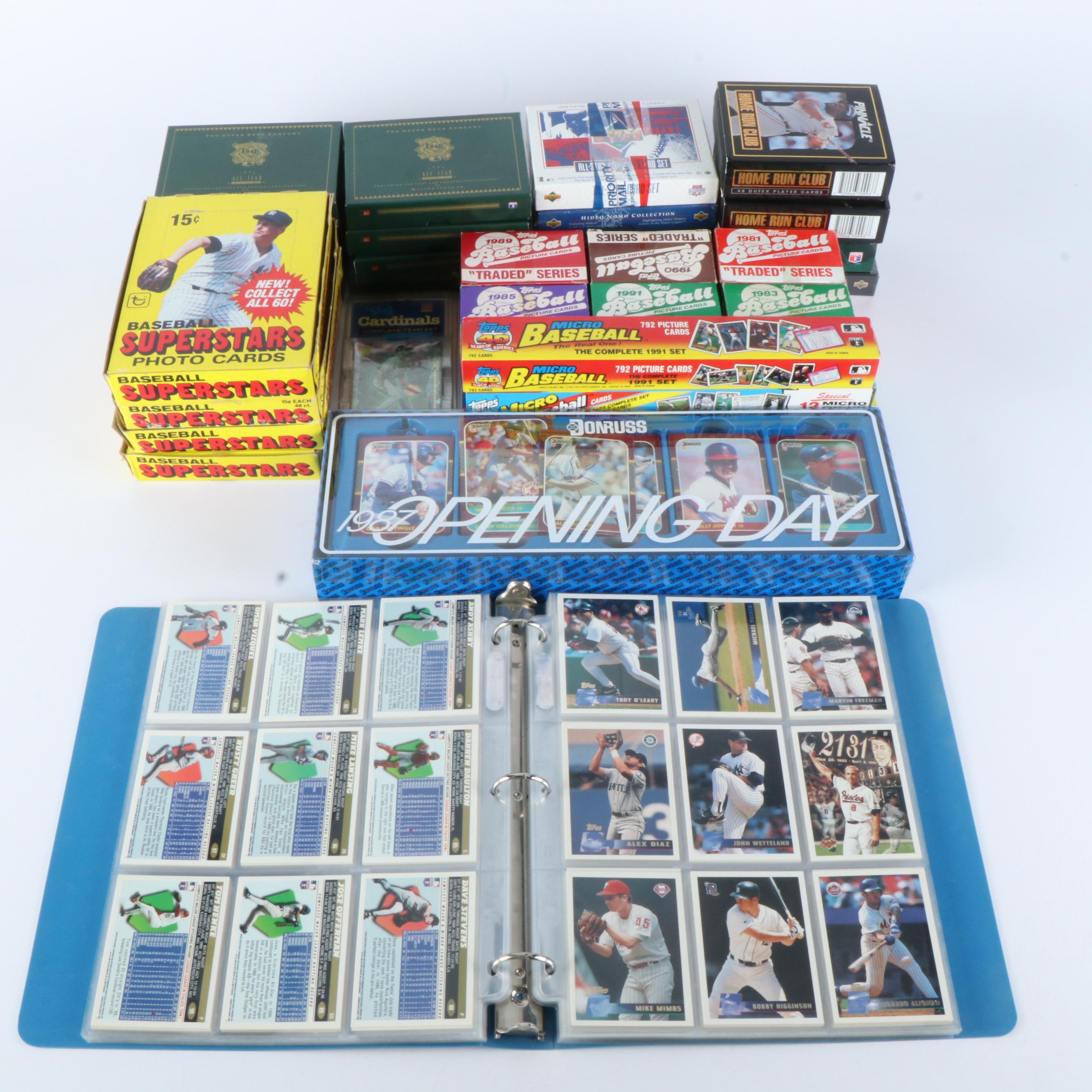 Large Collection of Baseball Cards, 1980s-1990s