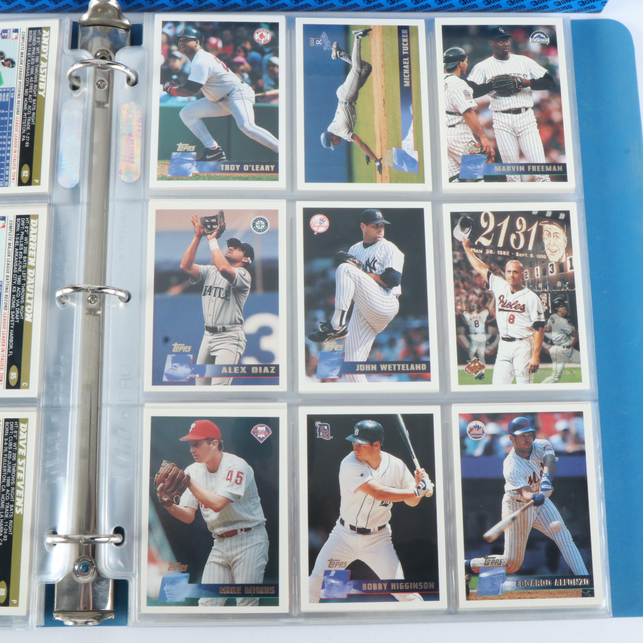 Large Collection of Baseball Cards, 1980s-1990s