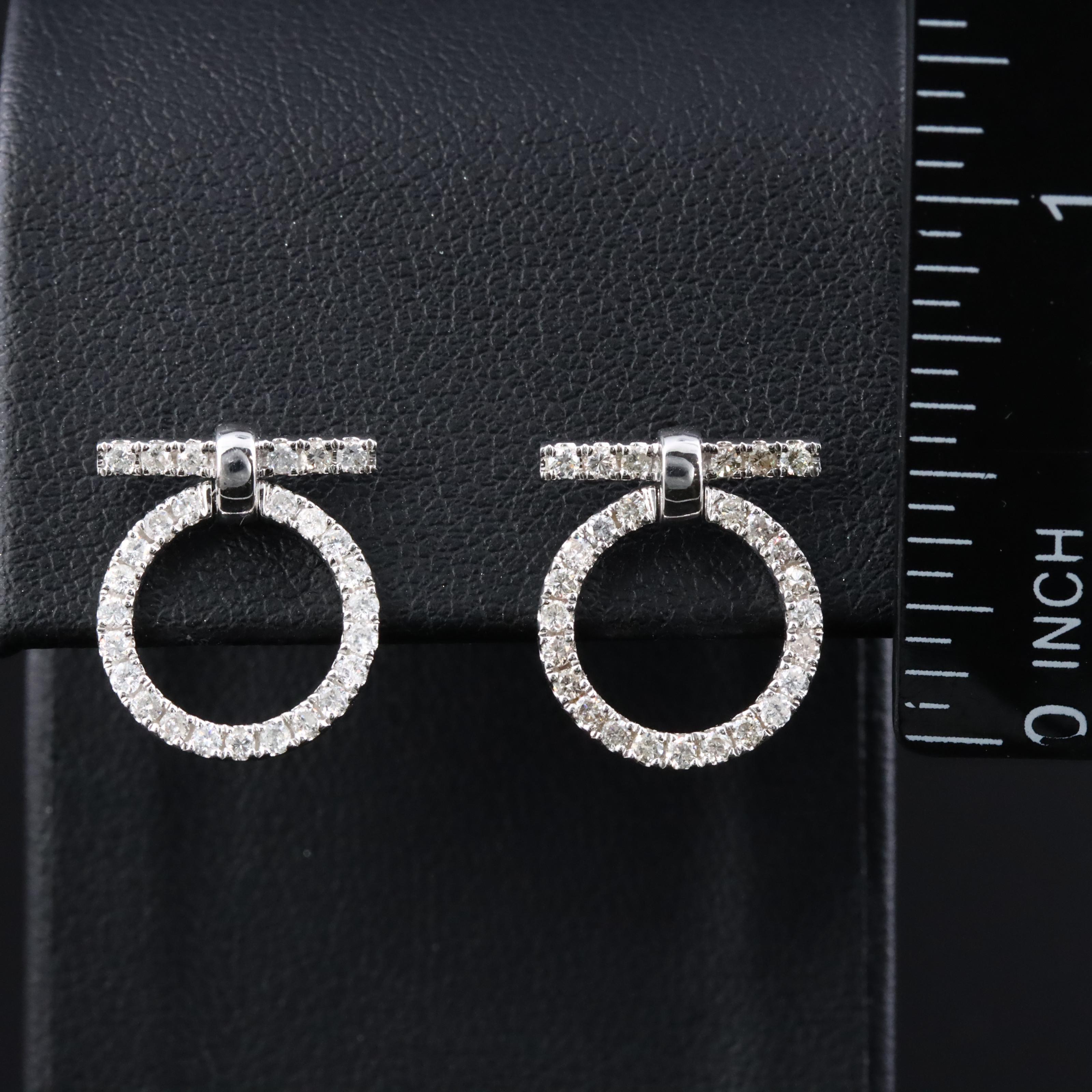 14K 0.75 CTW Diamond Drop Earrings