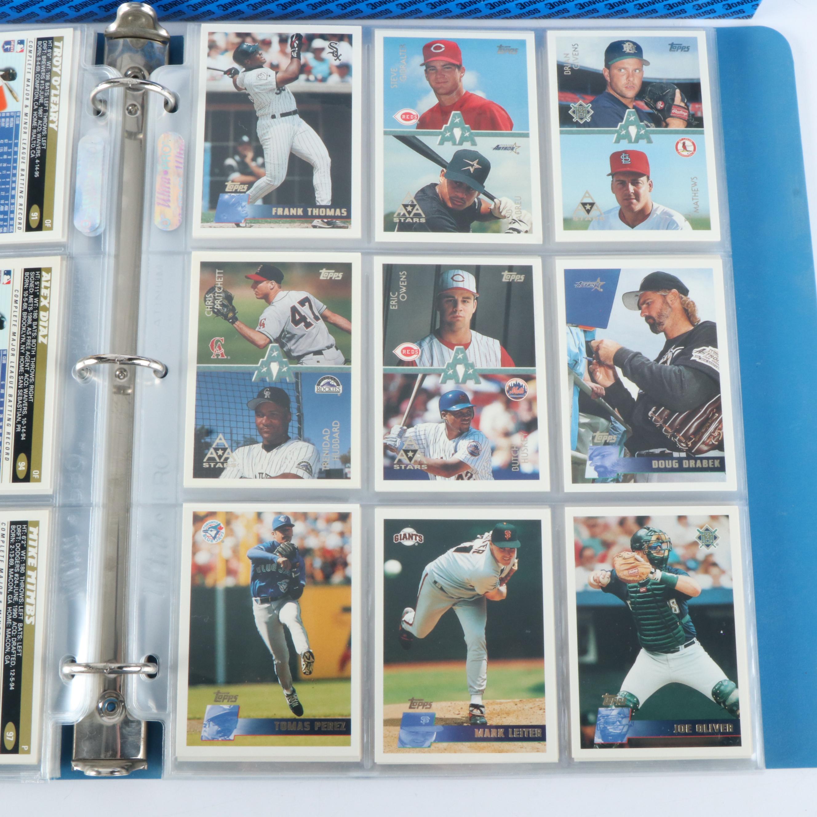 Large Collection of Baseball Cards, 1980s-1990s
