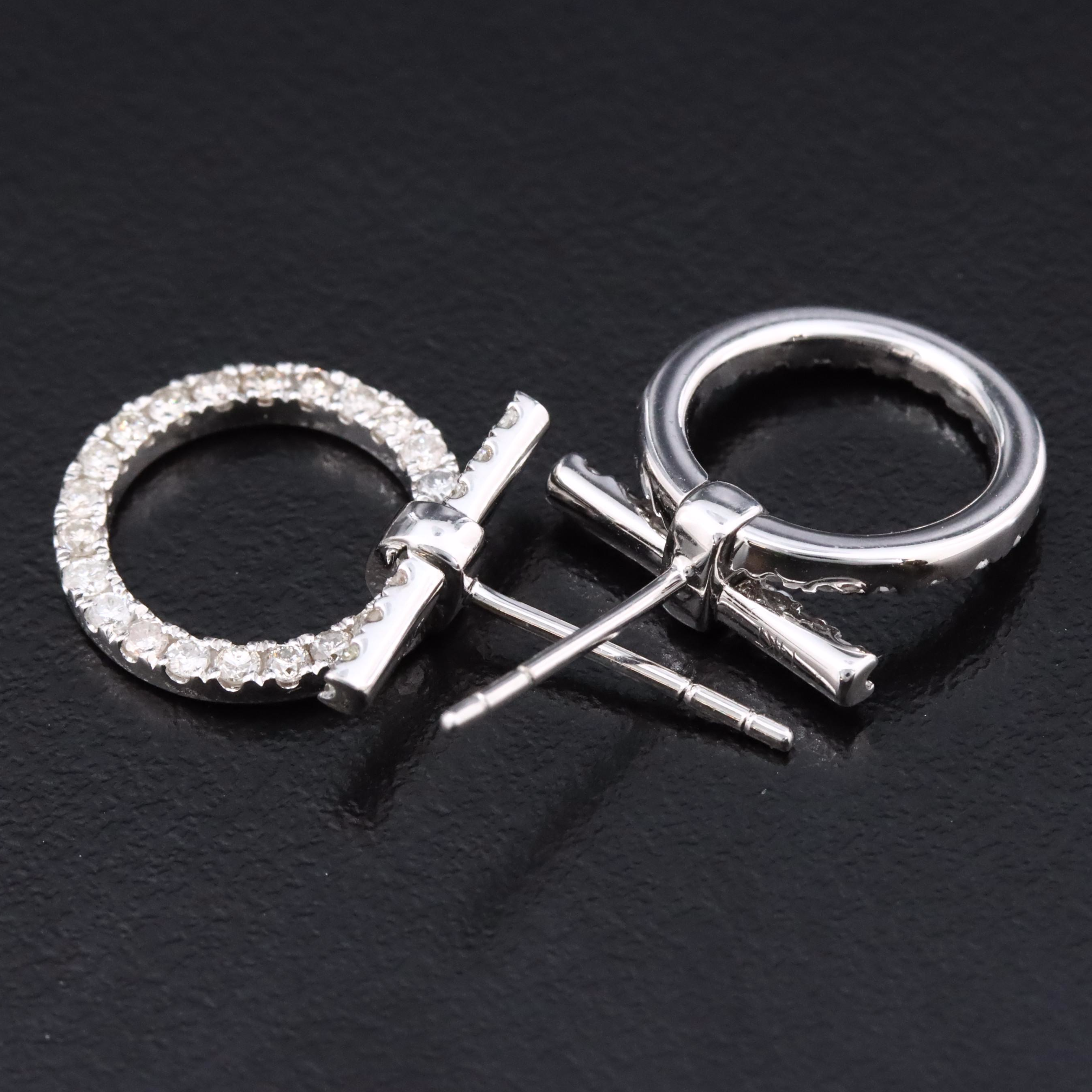 14K 0.75 CTW Diamond Drop Earrings