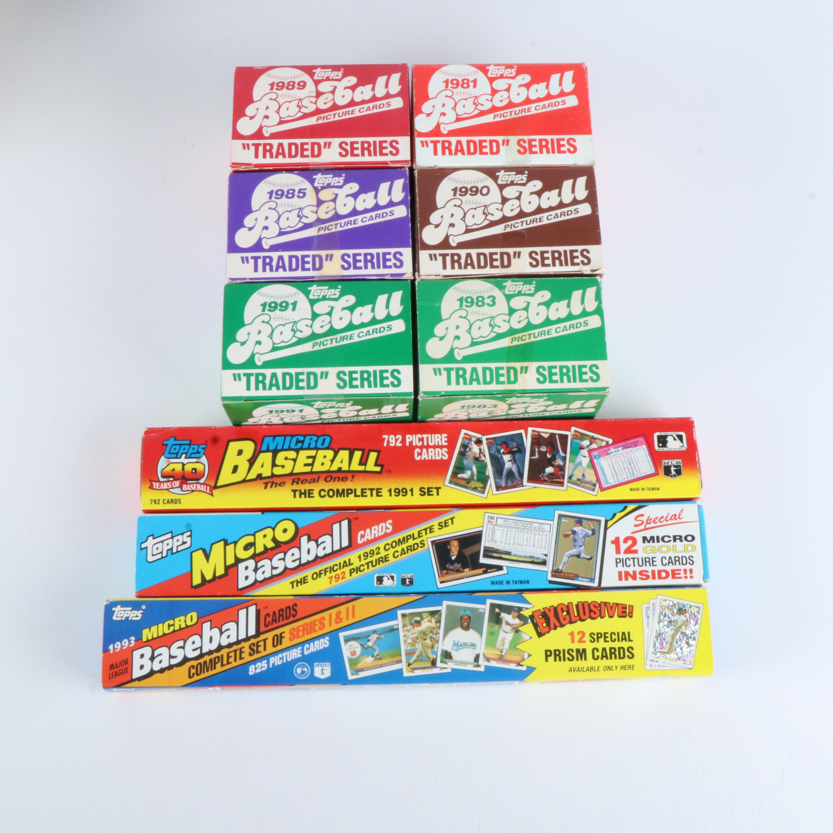 Large Collection of Baseball Cards, 1980s-1990s