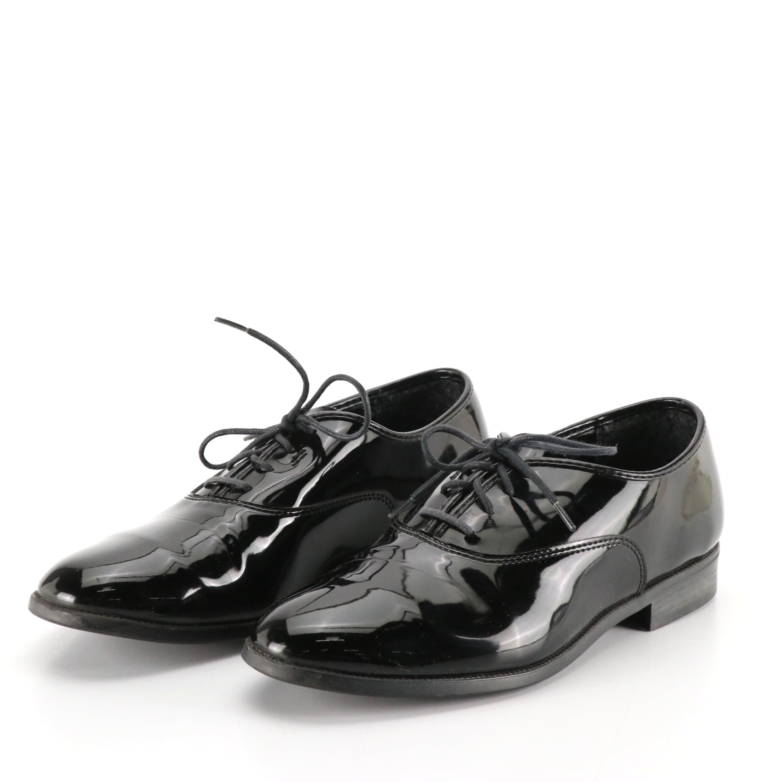 Men's Barclay Vintage Black Patent Leather Dress Shoes in Box
