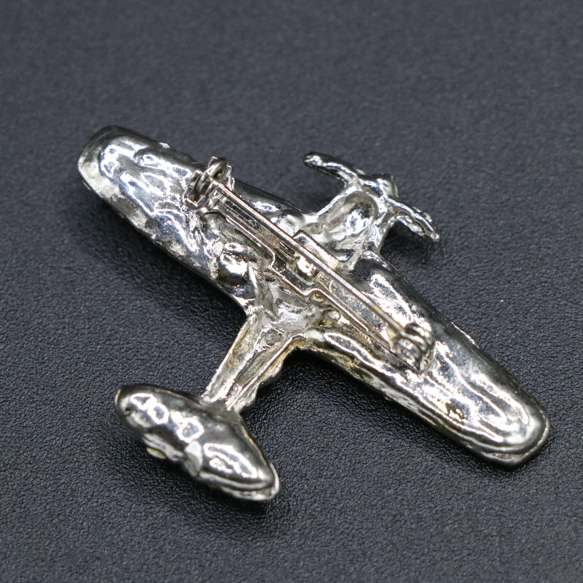 Aurora Borealis Plane with Jonette Jewelry Twin Engine & More Airplane Brooches