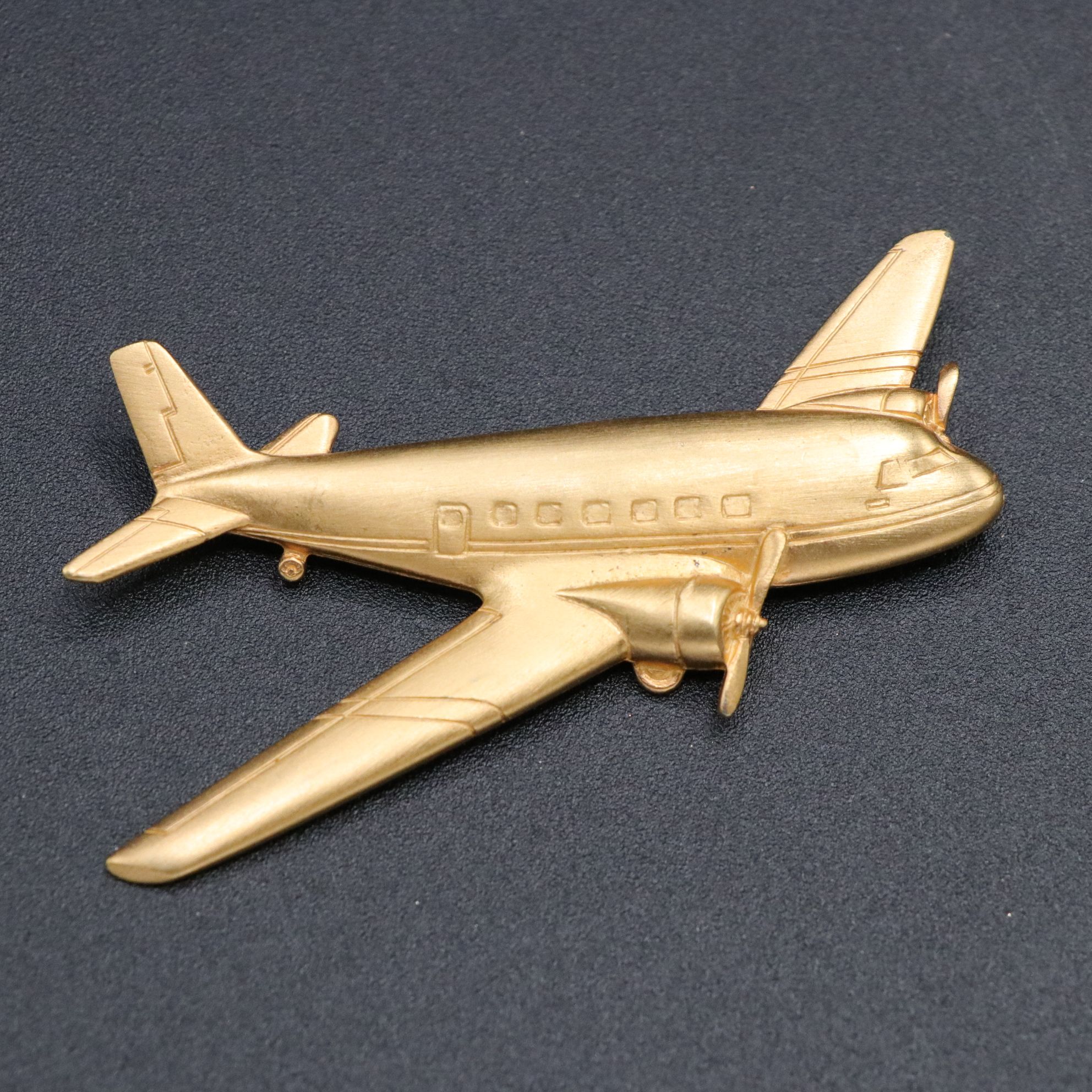Aurora Borealis Plane with Jonette Jewelry Twin Engine & More Airplane Brooches