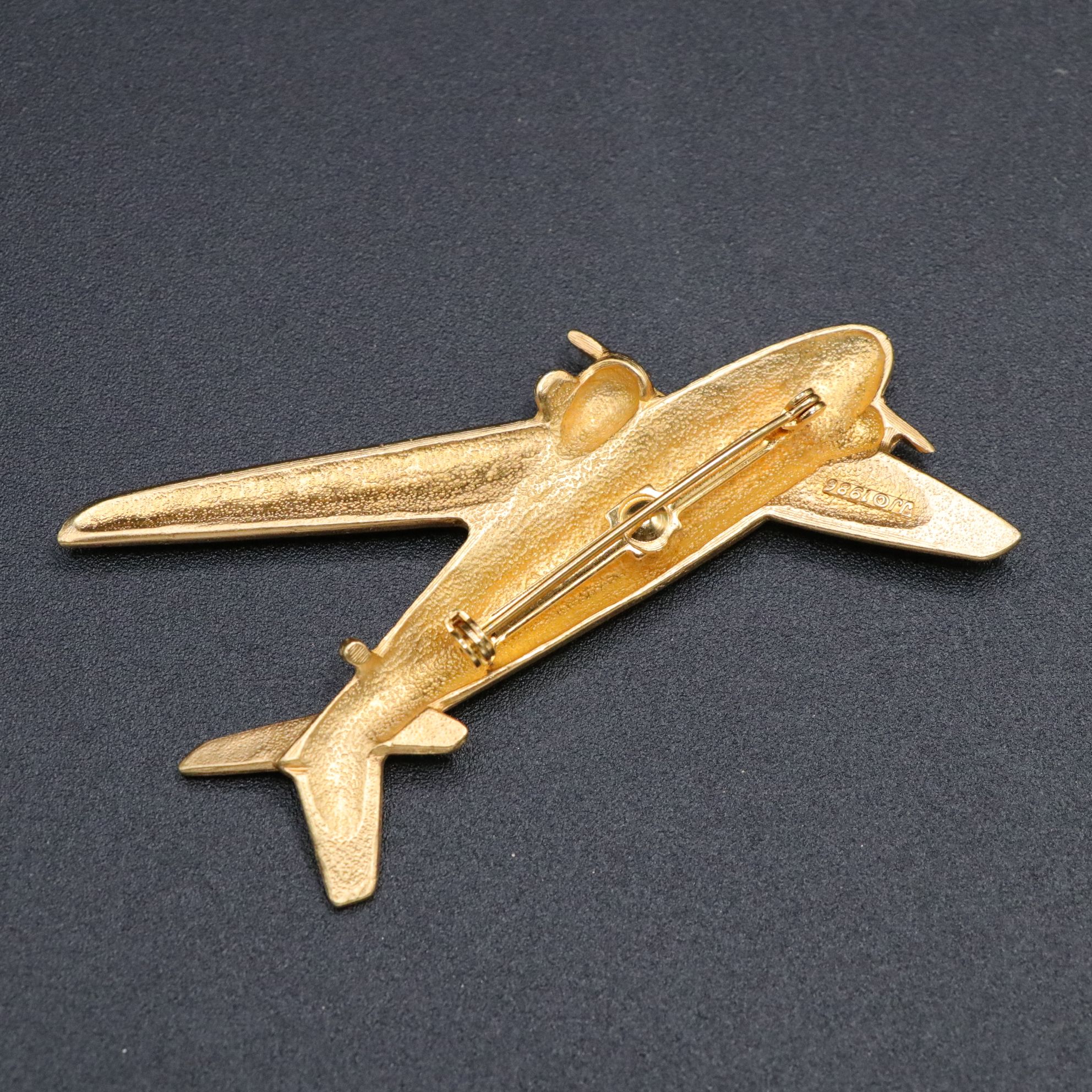 Aurora Borealis Plane with Jonette Jewelry Twin Engine & More Airplane Brooches