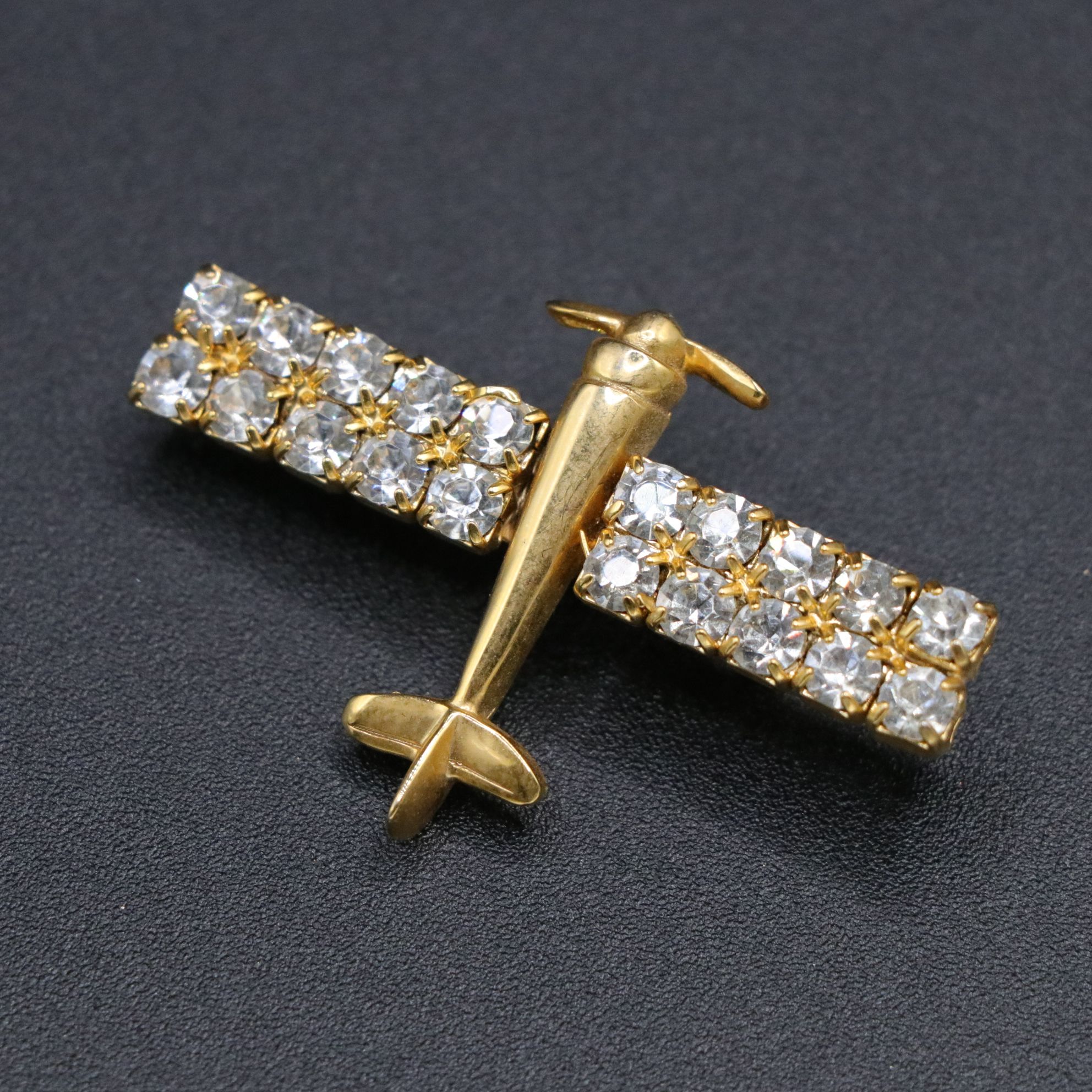 Aurora Borealis Plane with Jonette Jewelry Twin Engine & More Airplane Brooches