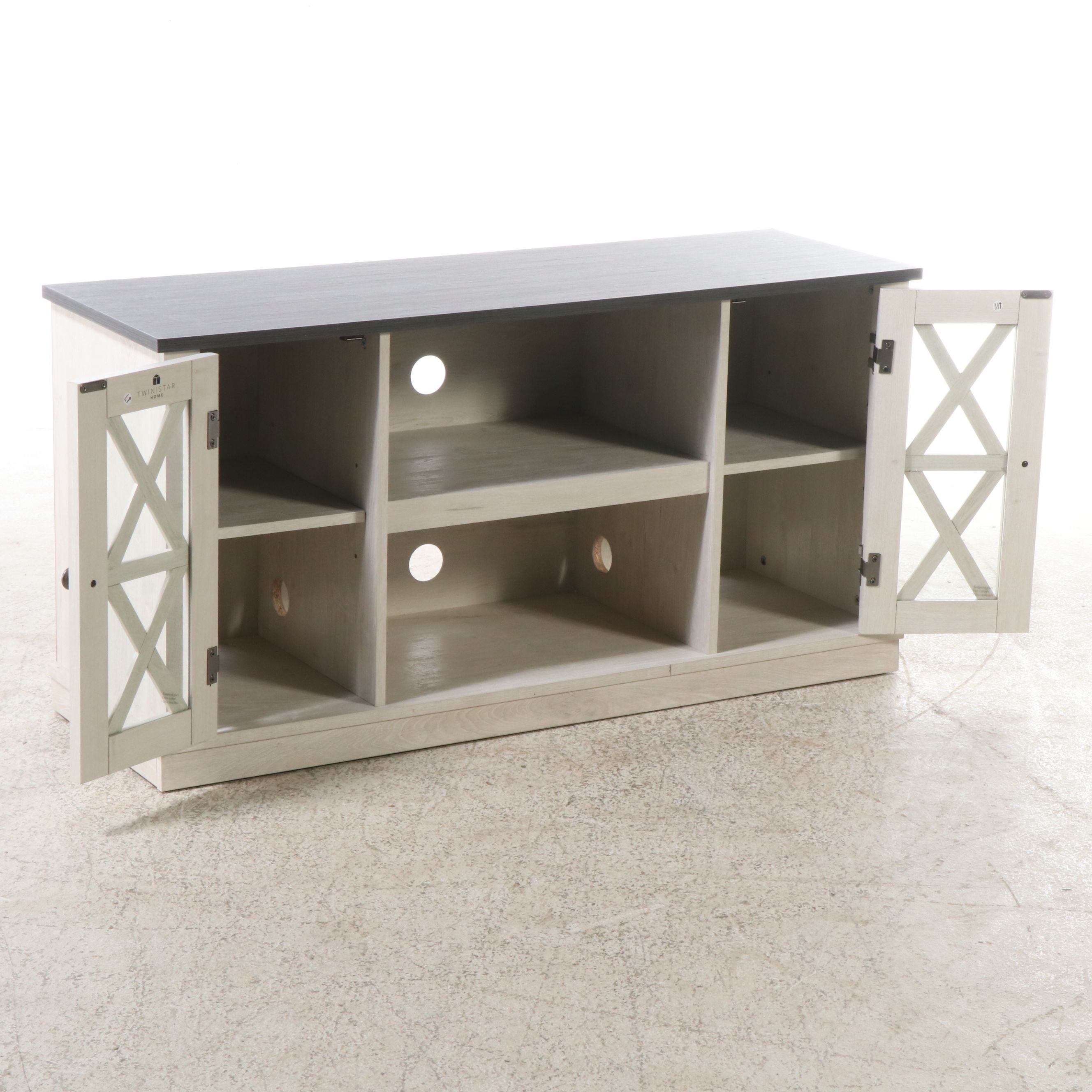 Twin Star Contemporary Television Stand