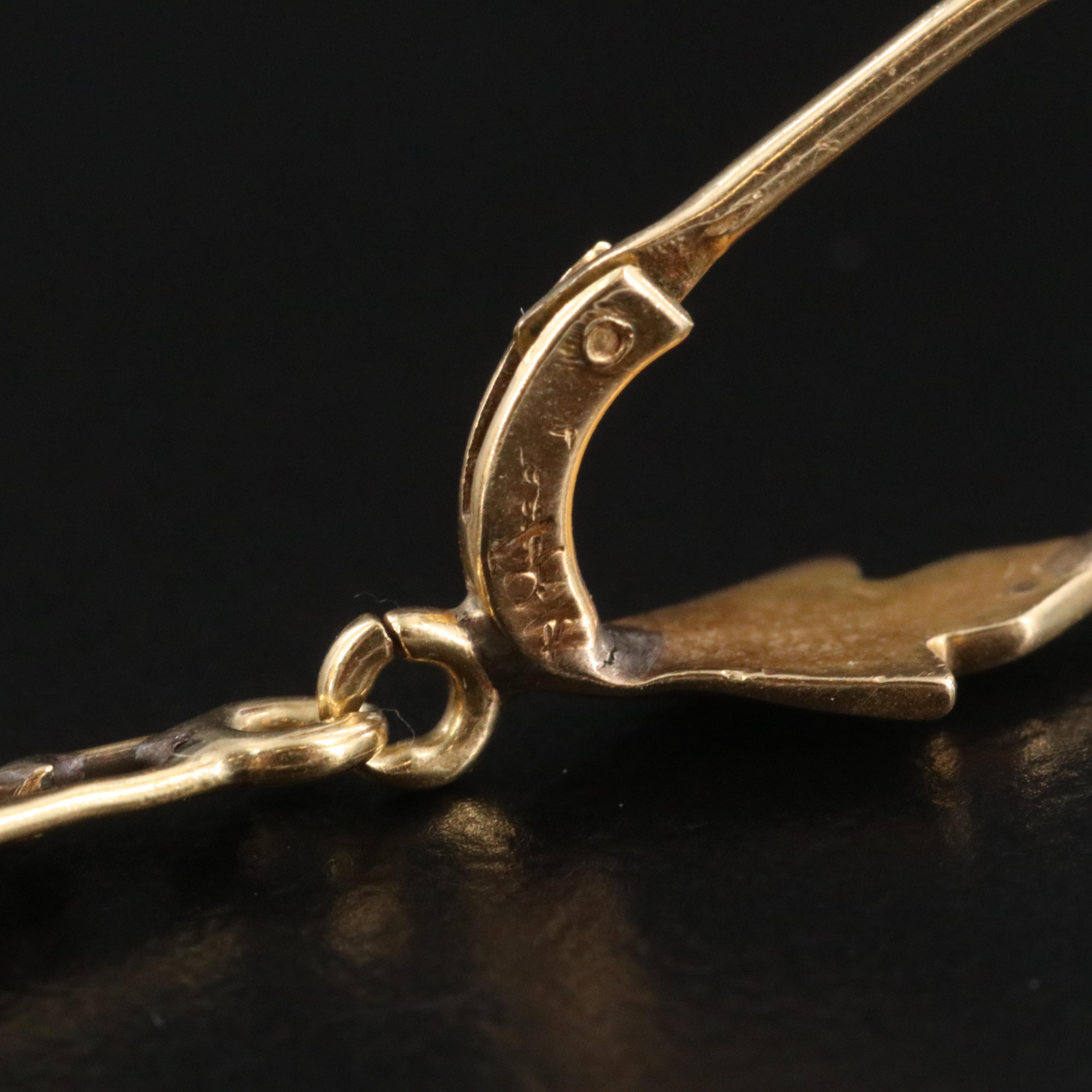 18K Emerald Rope Knot Earrings Vintage