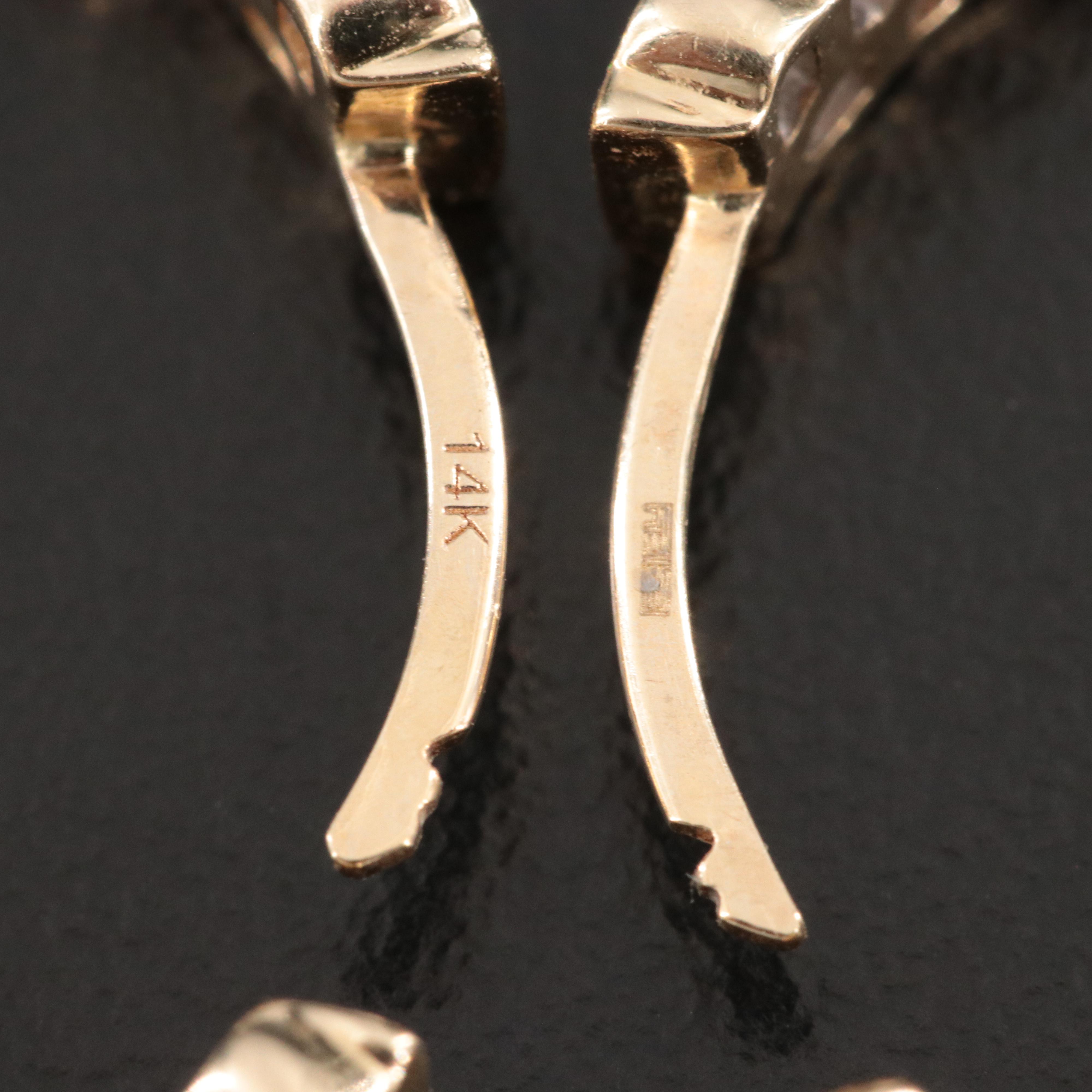 EFFY 14K 2.00 CTW Diamond Hoop Earrings