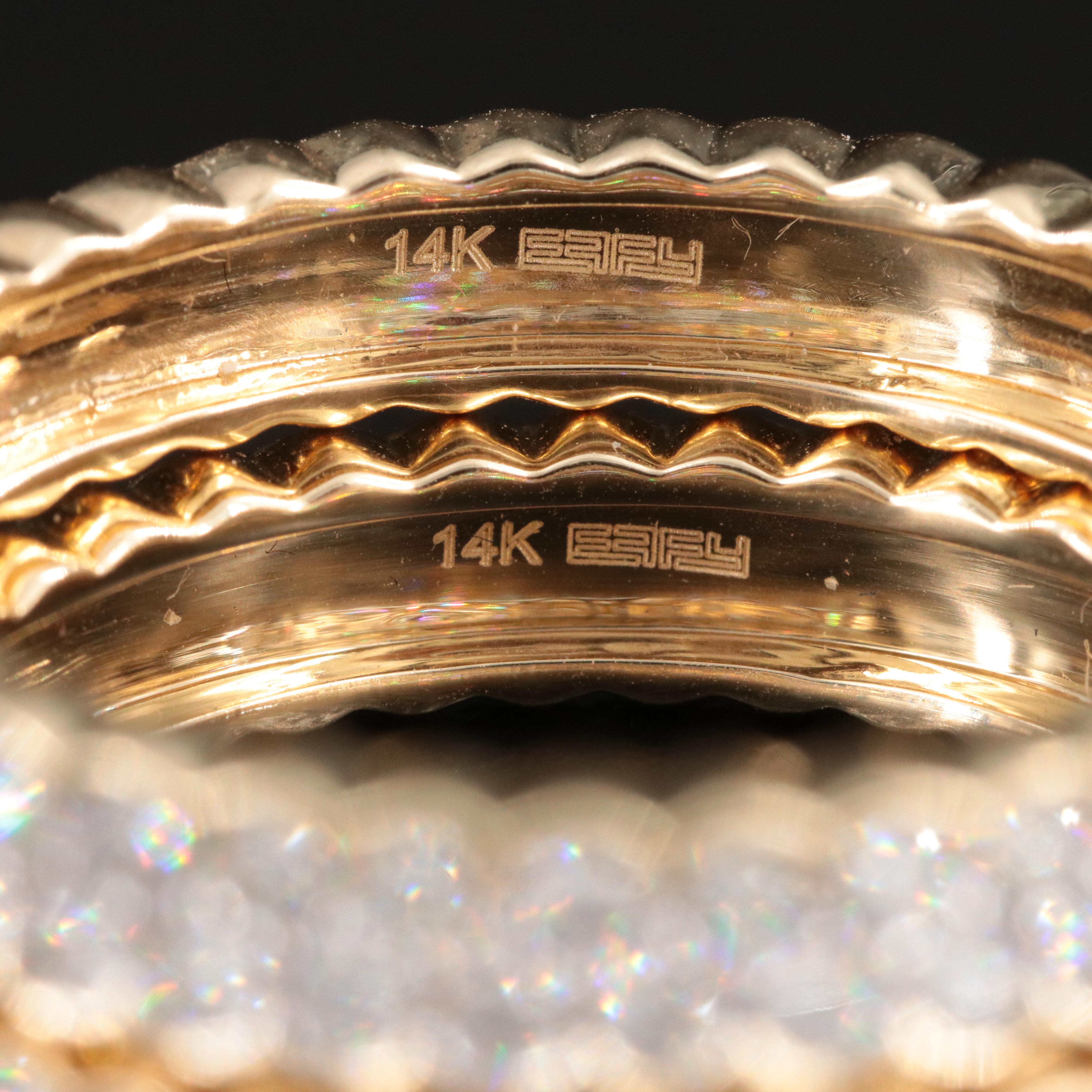 EFFY 14K 2.00 CTW Diamond Hoop Earrings