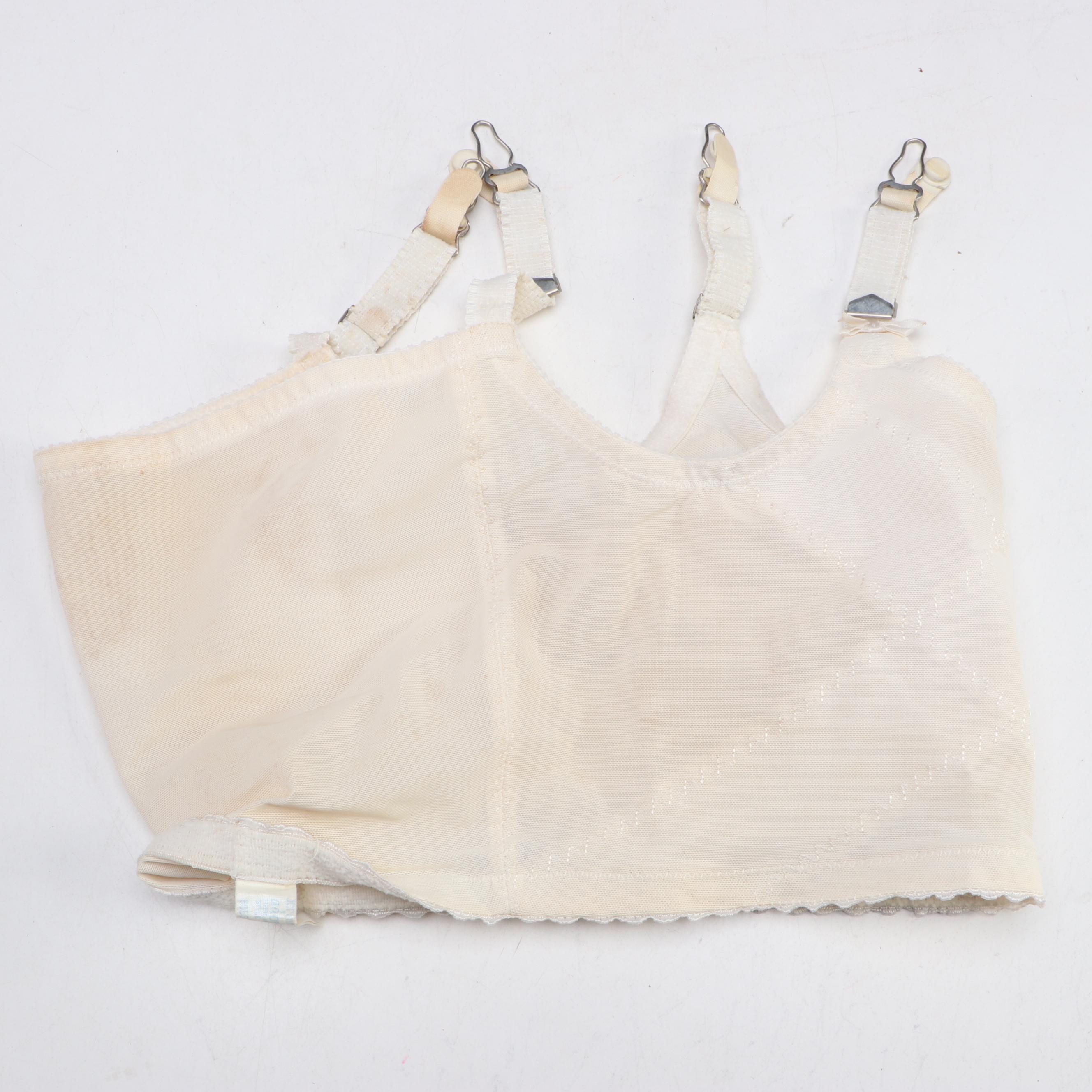 Vintage Undergarments Including Bloomers, Briefs, Garter Belts, Corset & Shirt