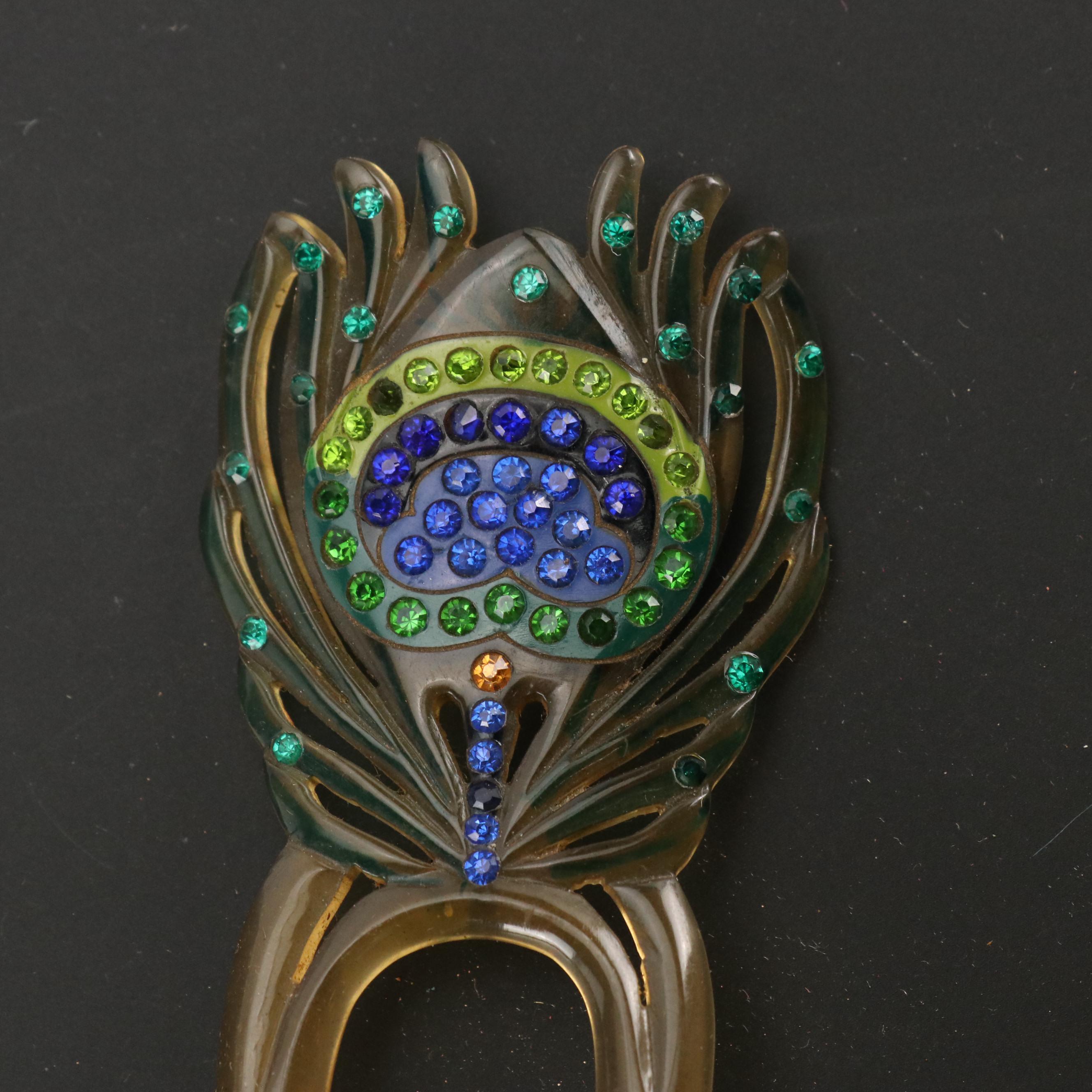 Valise Style Mini Coin Purse and Double Prong Embellished Hair Pin