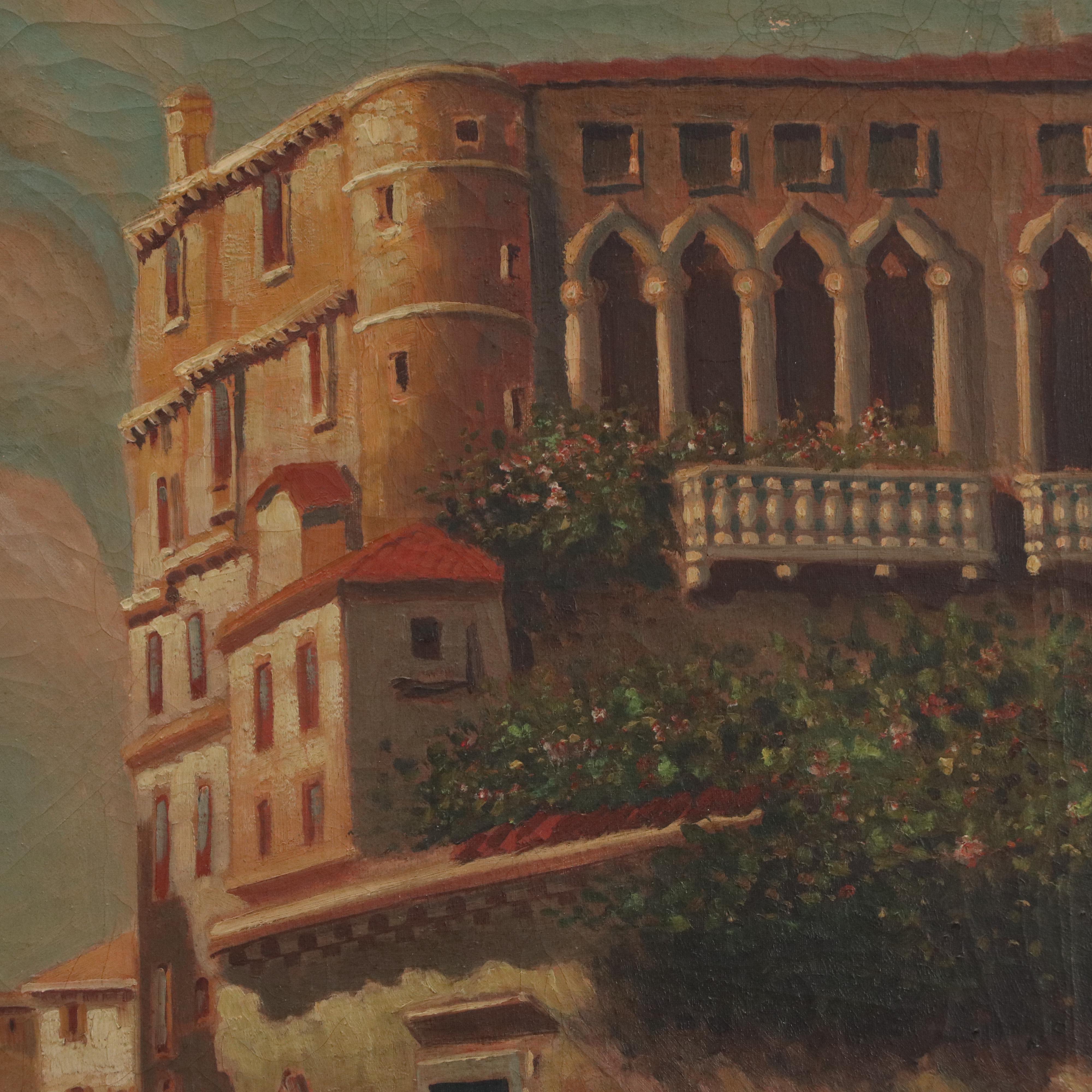 Venetian Oil Painting of the Grand Canal, Late 19th Century