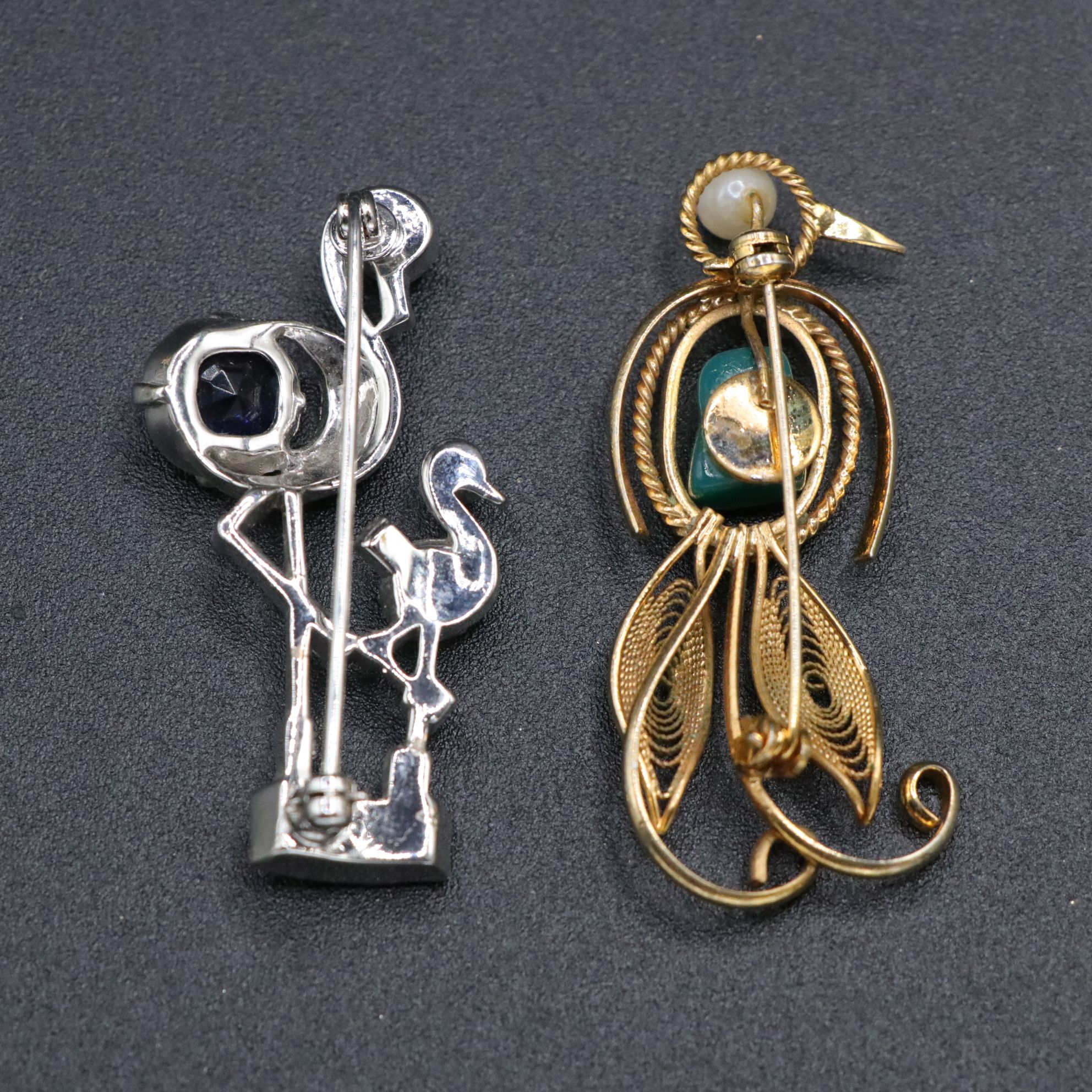 Monet, Laurel Burch and Other Costume Jewelry Bird Brooches