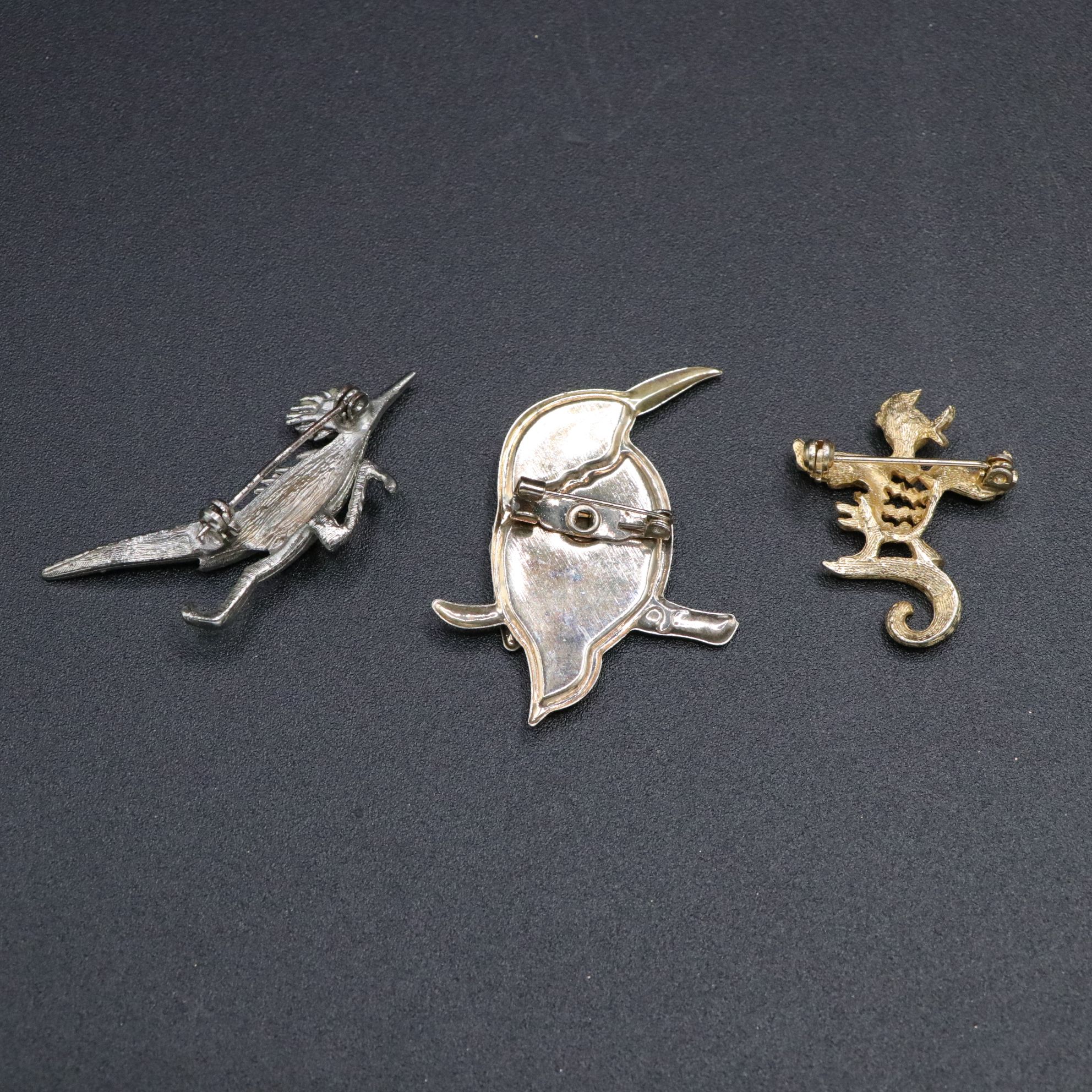 Monet, Laurel Burch and Other Costume Jewelry Bird Brooches