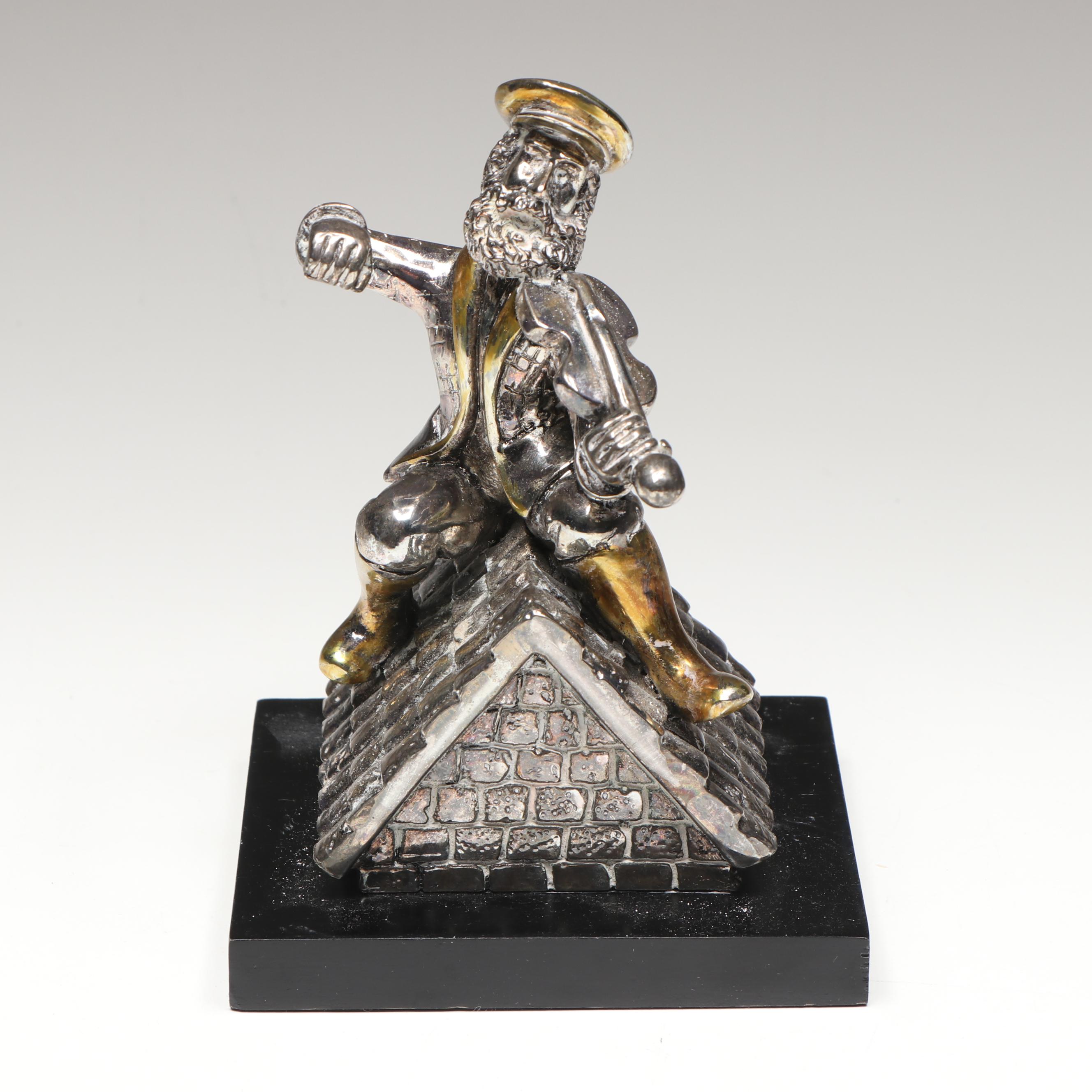 Sterling Silver Electroform Fiddler on the Roof