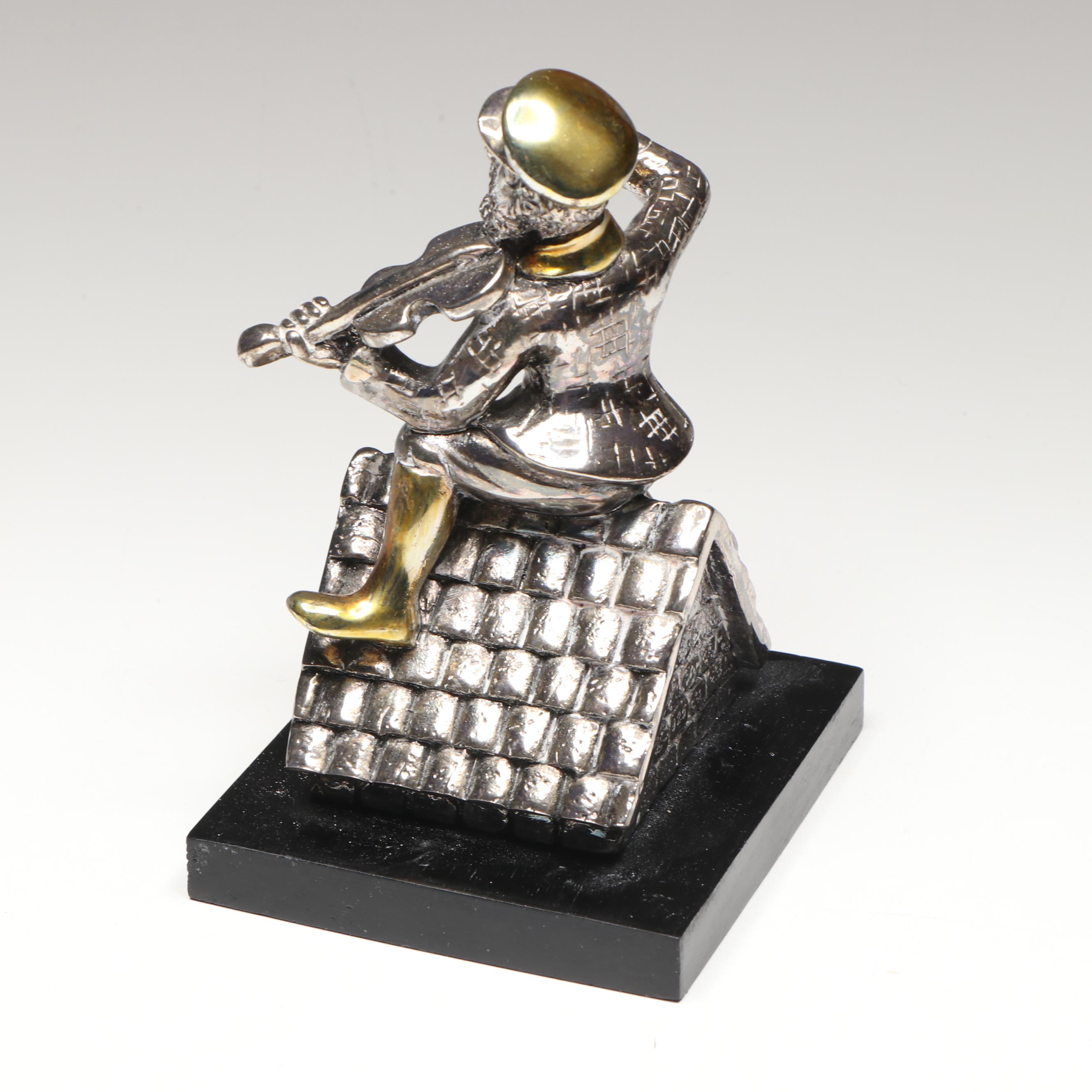Sterling Silver Electroform Fiddler on the Roof