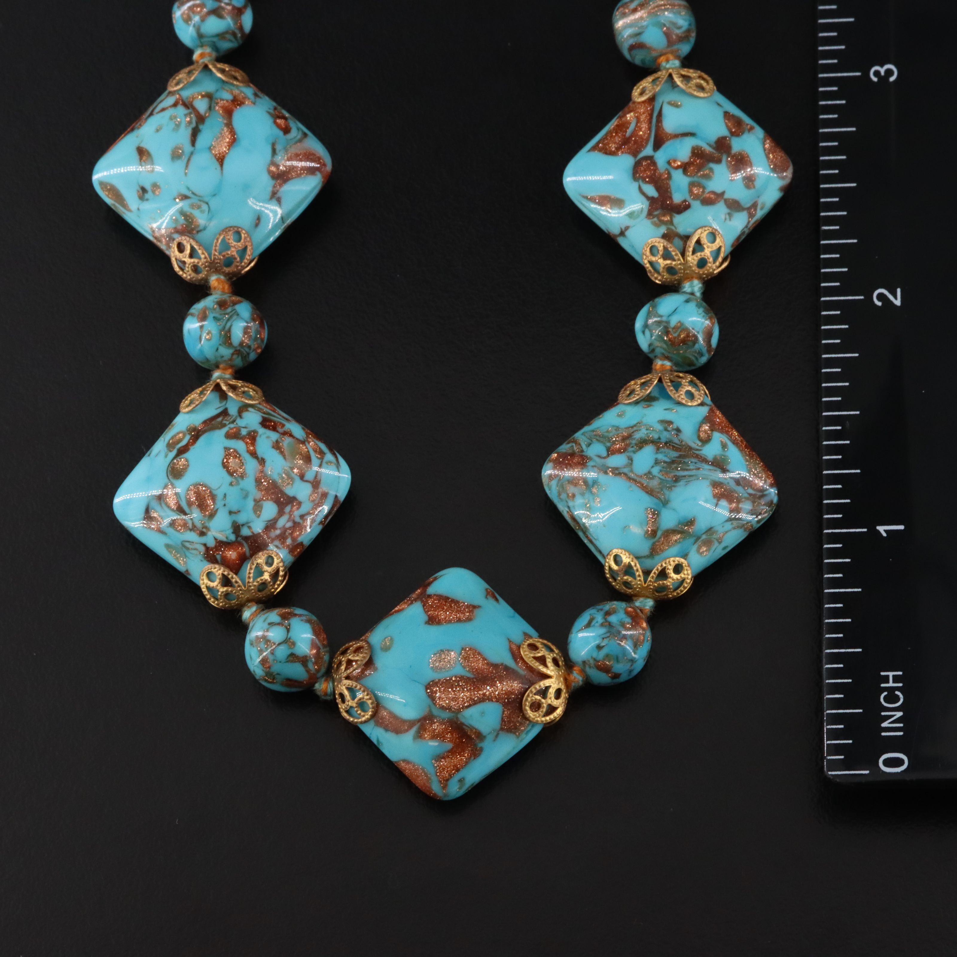 Vintage Art Glass Semi-Parure