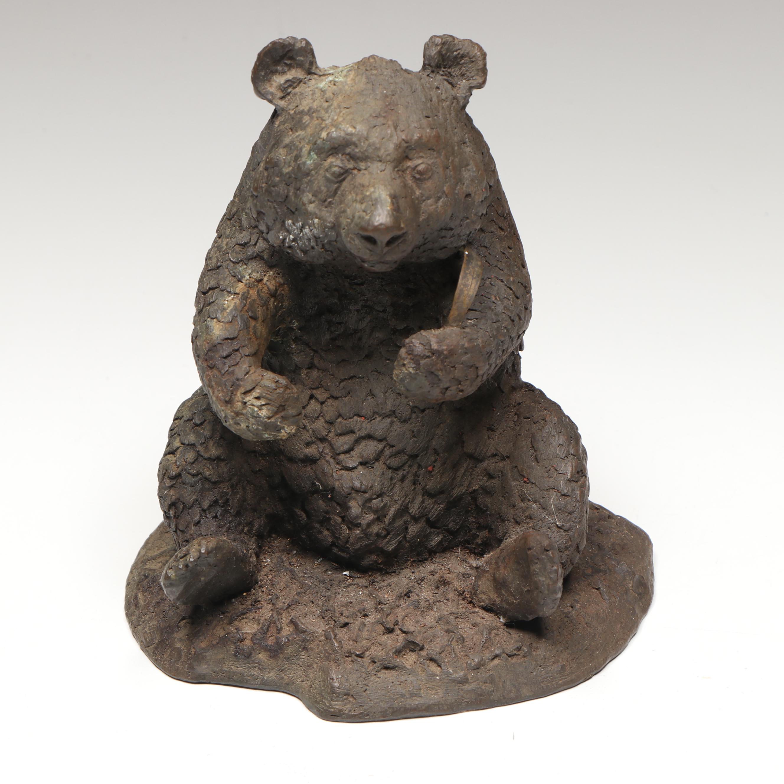 J. Oliver Composite Sculpture of Seated Panda