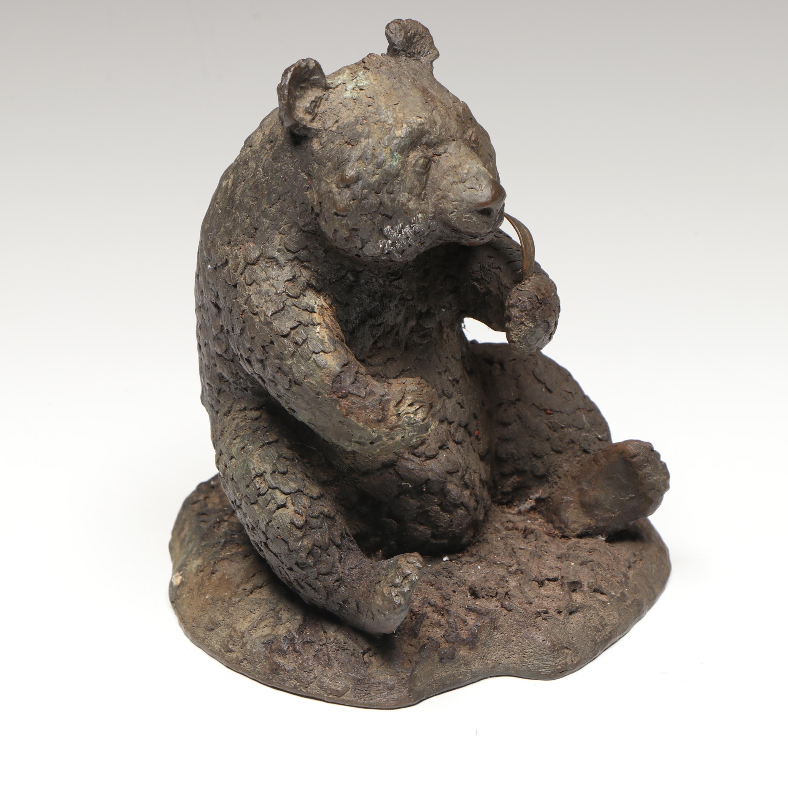 J. Oliver Composite Sculpture of Seated Panda