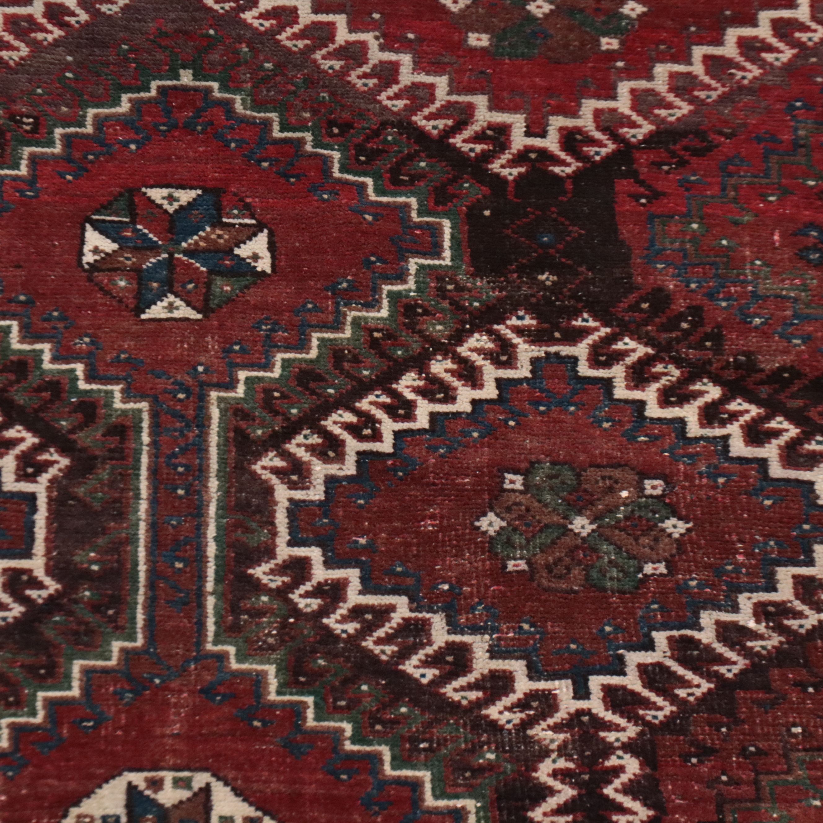 5' x 9'3 Hand-Knotted Caucasian Kazak Style Area Rug