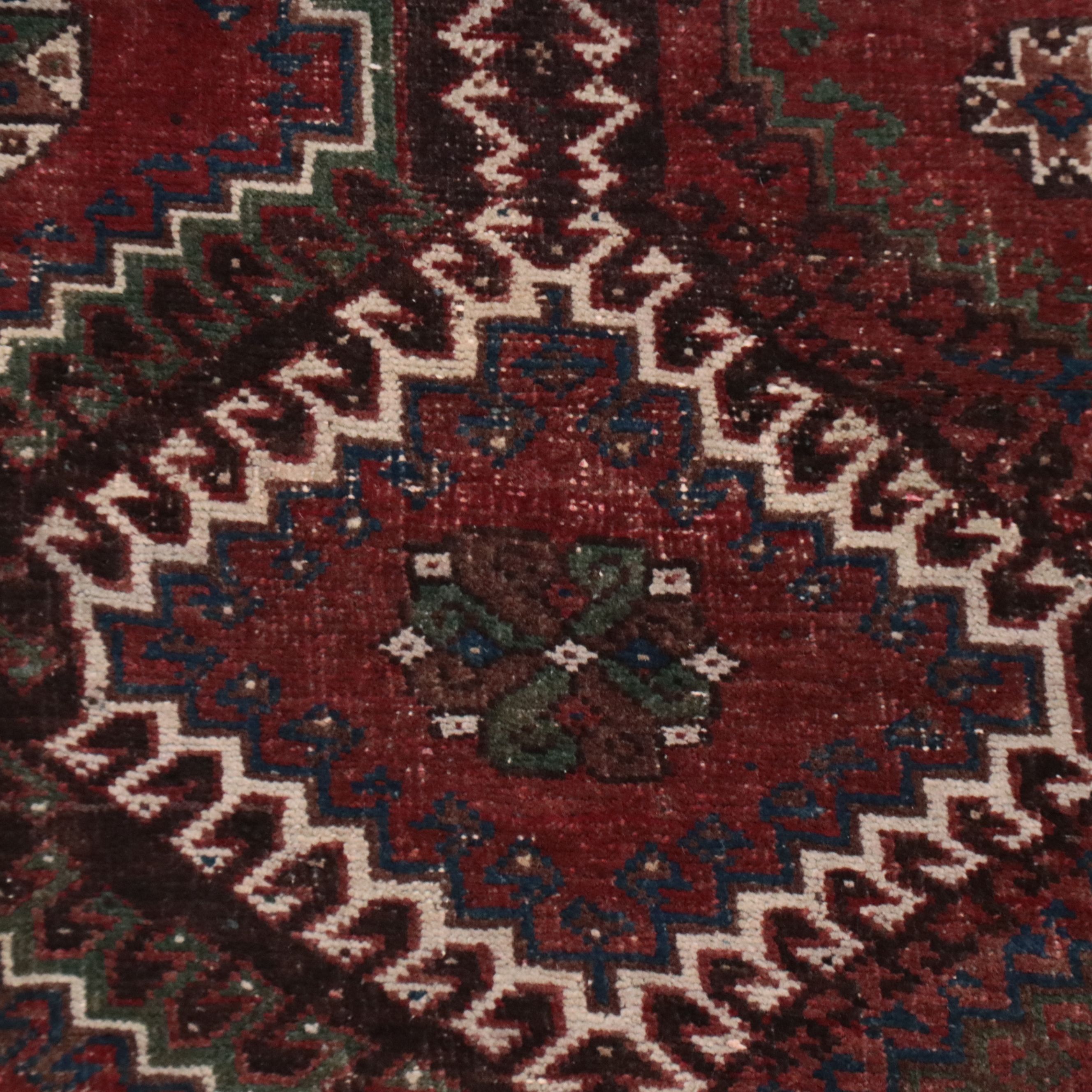 5' x 9'3 Hand-Knotted Caucasian Kazak Style Area Rug