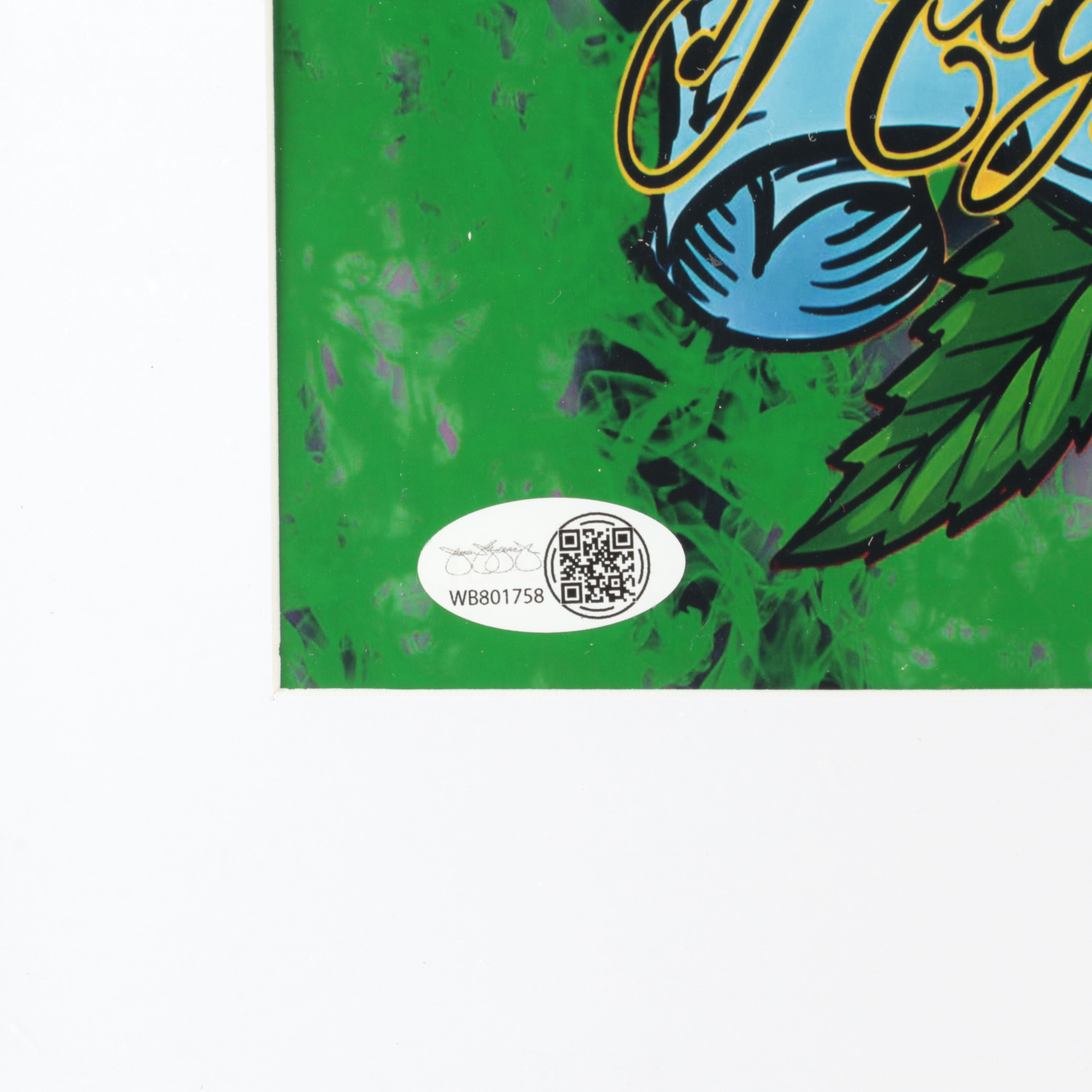 Tommy Chong Signed “Cheech and Chong” Print in Matted Frame, JSA