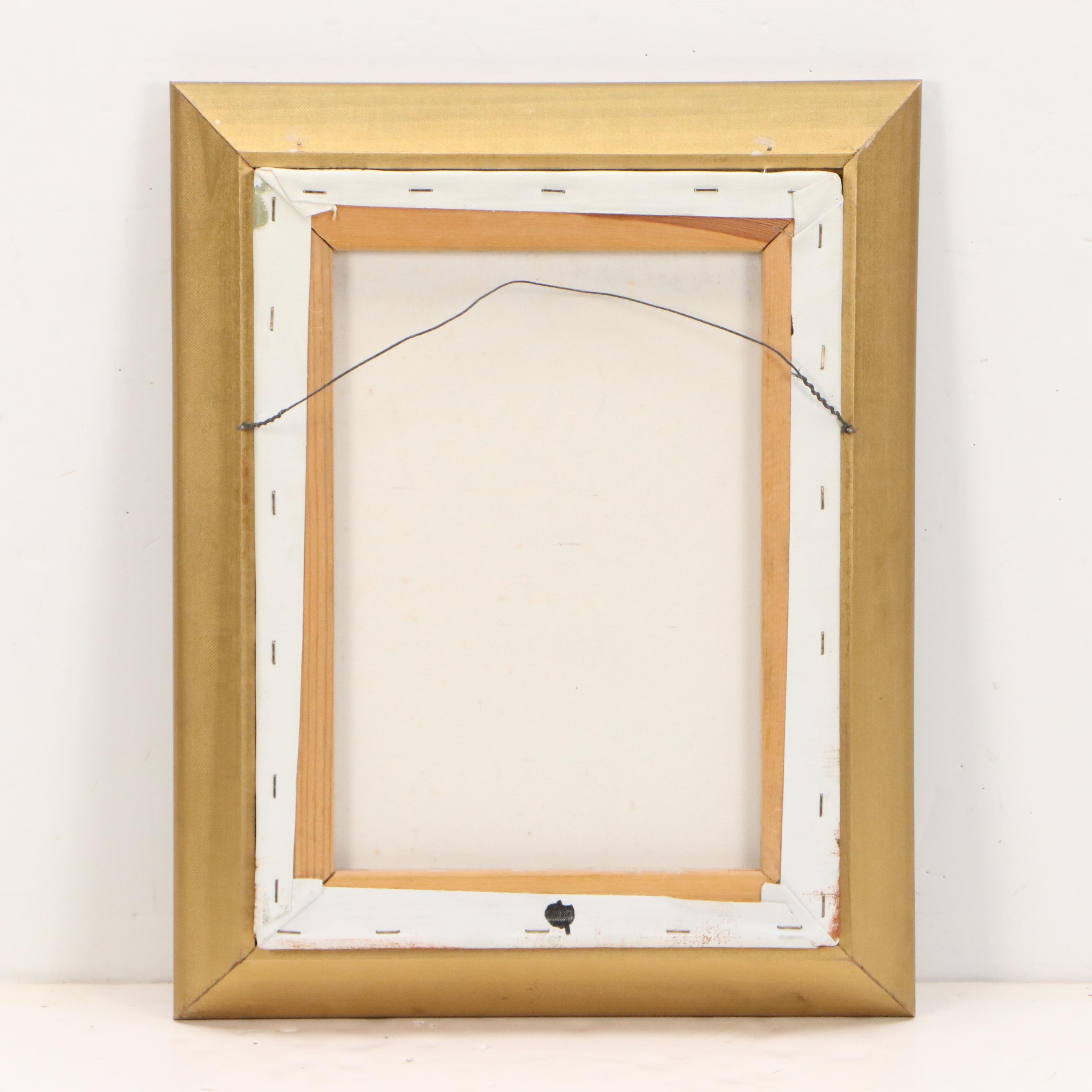 Wagner Floral Still Life Oil Painting of Red and White Roses